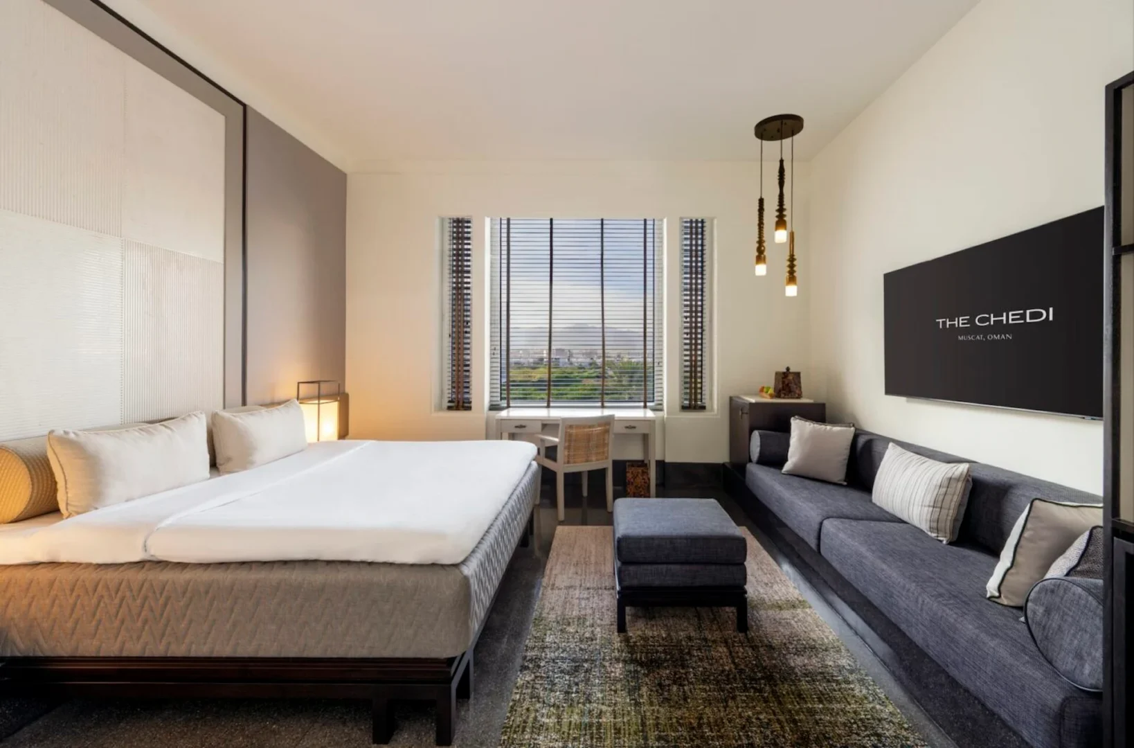 serai room bedroom at the chedi muscat oman