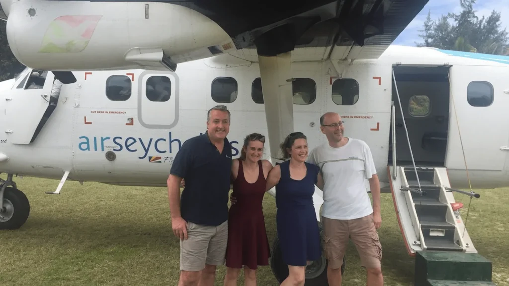 seychelles staff trip group of people enjoying outdoor activities