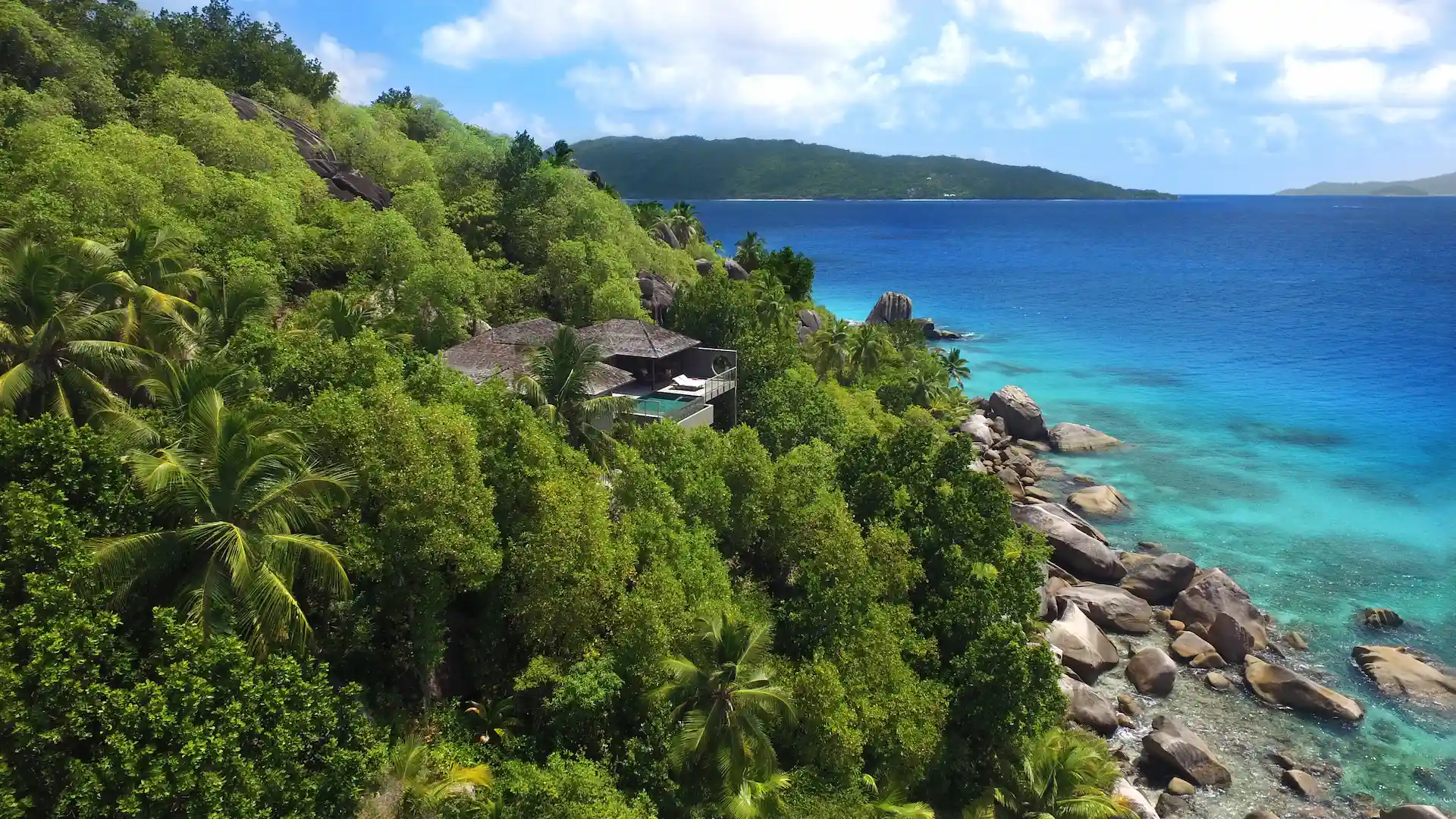 six senses seychelles oceanfront pool villa outdoor area with terrace and pool
