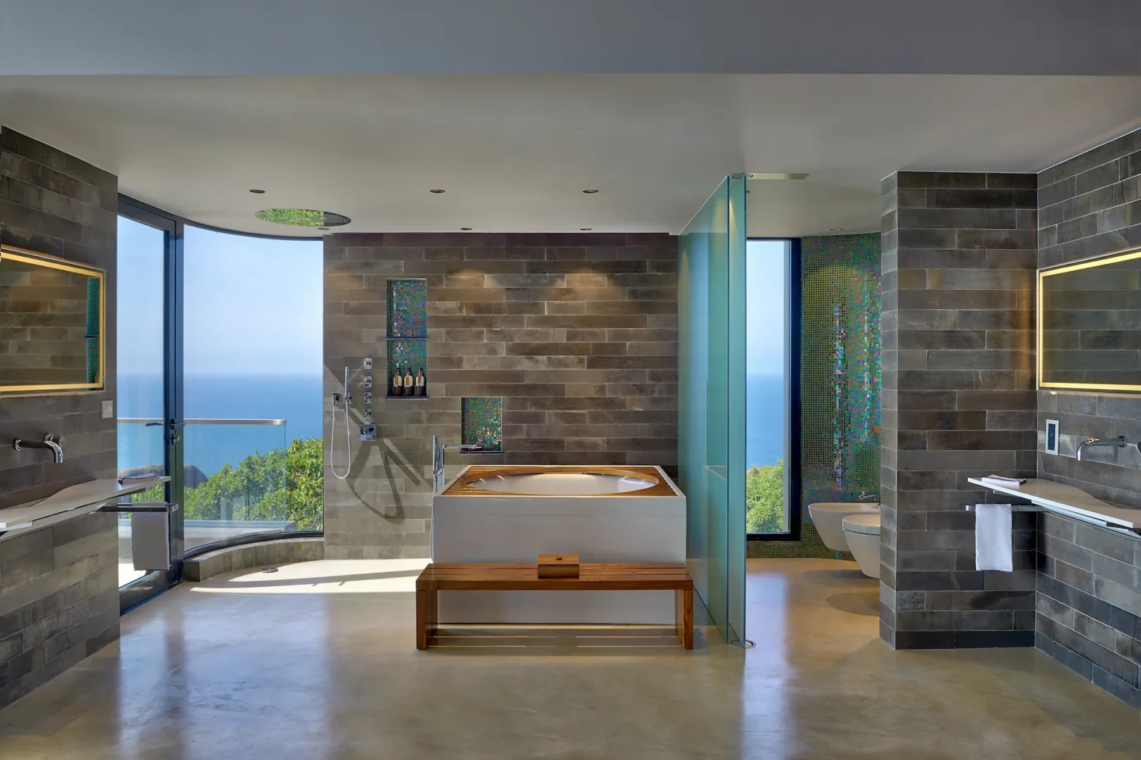 six senses seychelles ocean sounds four bedroom residence bathroom interior