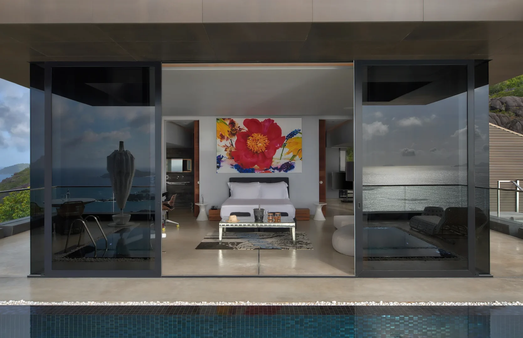 six senses seychelles ocean sounds four bedroom residence master bedroom floor plan