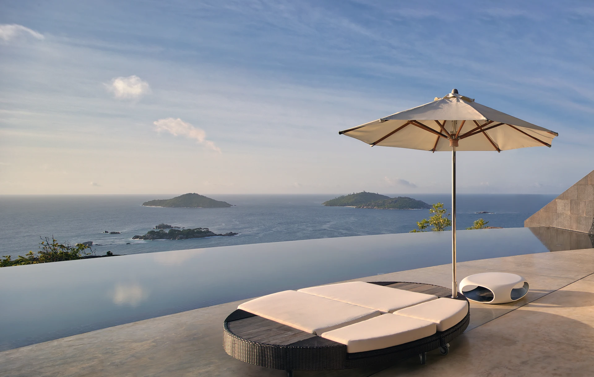 six senses seychelles ocean sounds four bedroom residence pool view