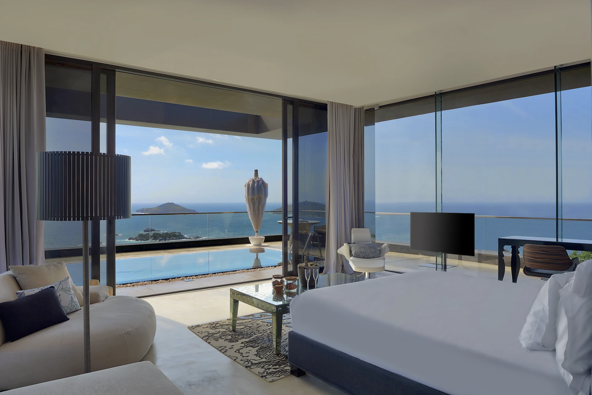 six senses seychelles ocean sounds four bedroom residence room view