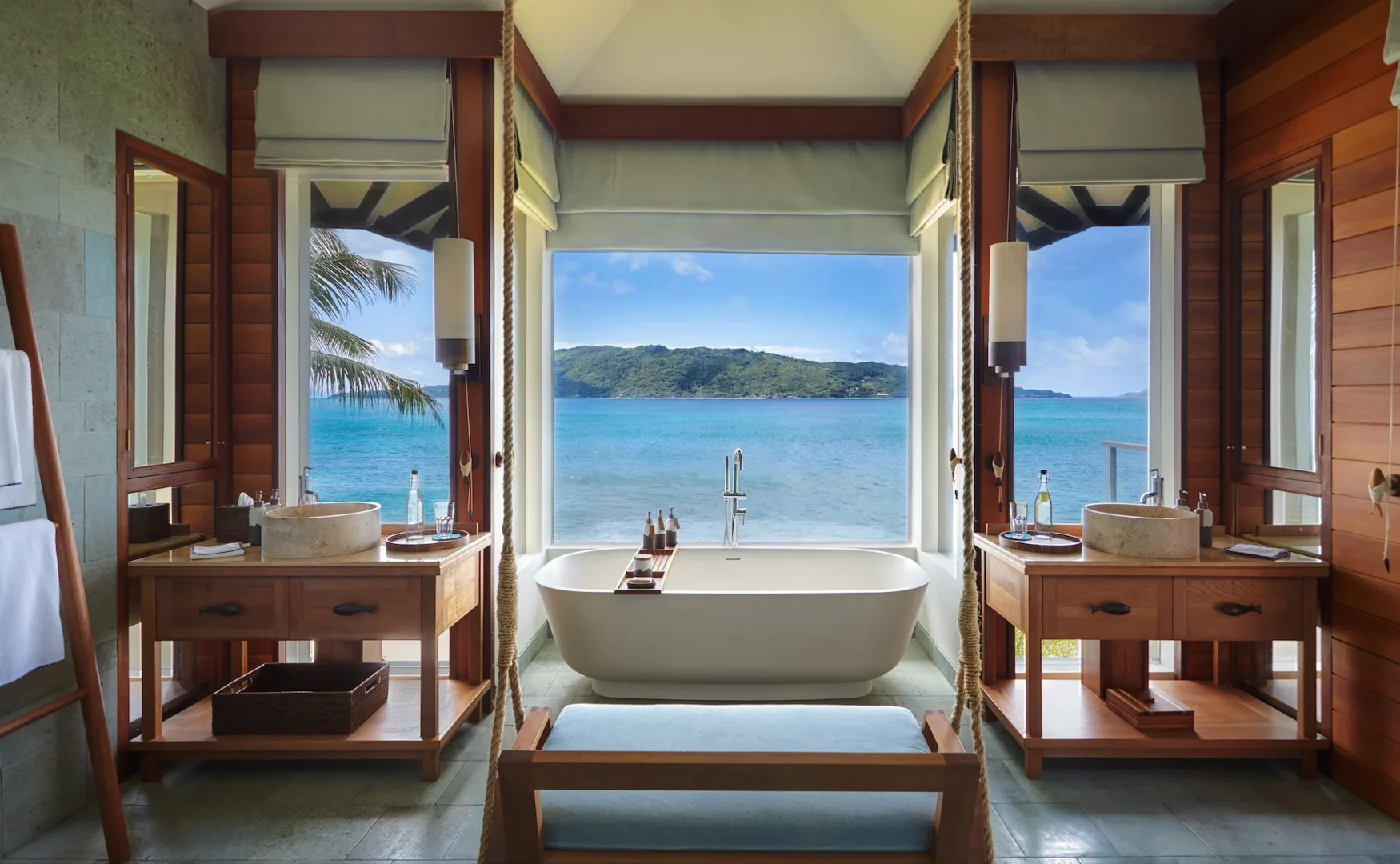 six senses seychelles panorama pool villa bathroom interior
