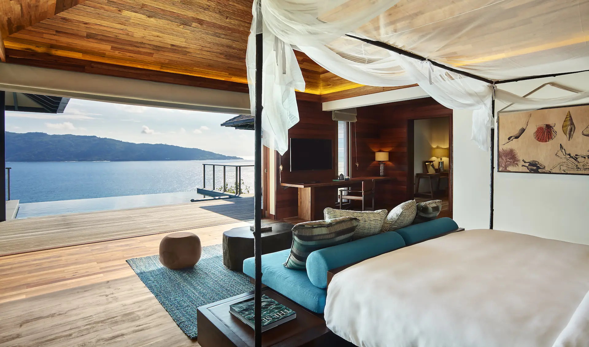 six senses seychelles panorama pool villa bedroom view
