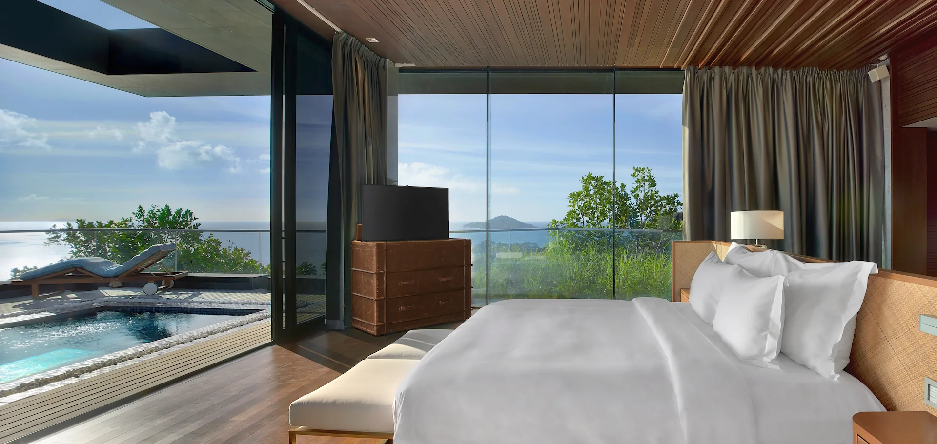 six senses seychelles seascape three bedroom residence bed view