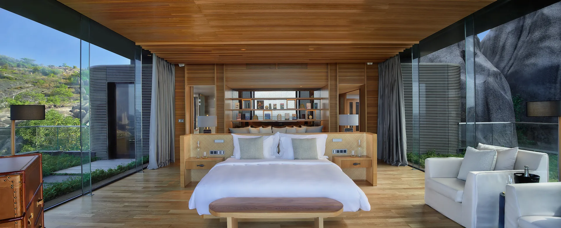six senses seychelles the sanctuary four bedroom residence master bedroom interior