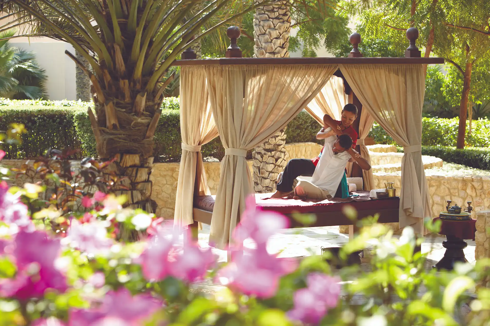wellness and treatment area at hilton muscat al bandar oman