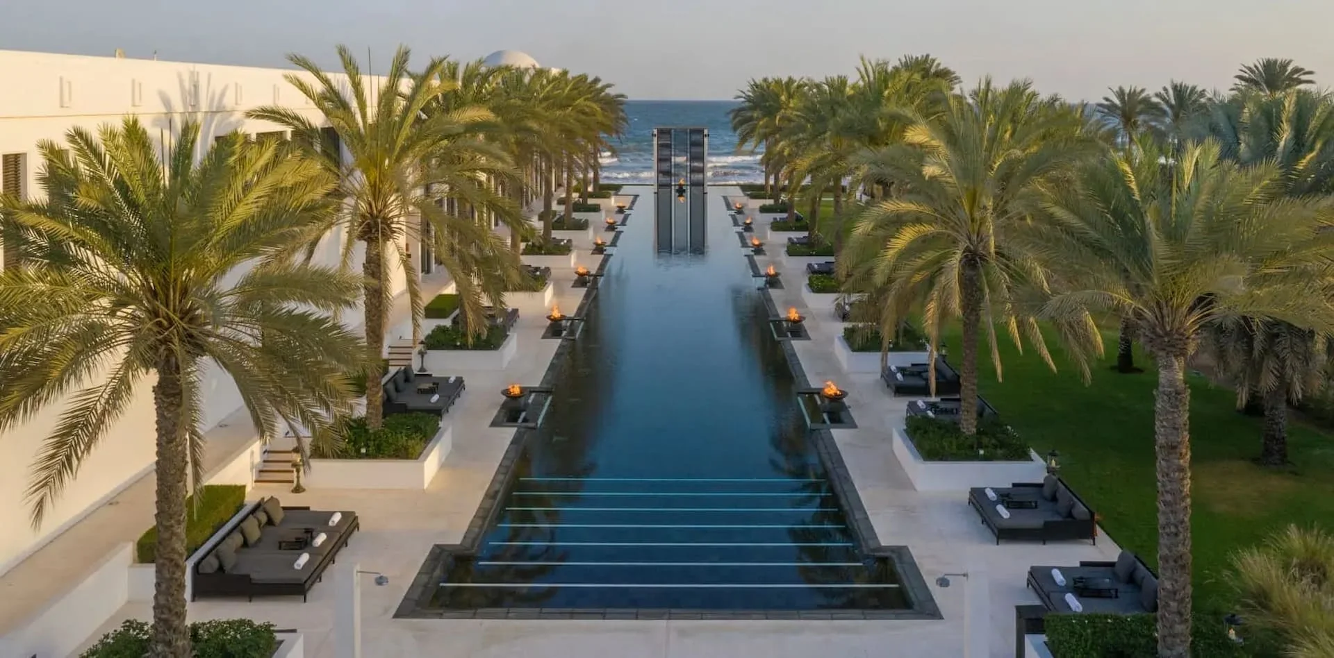 the chedi muscat oman hotel infinity pool