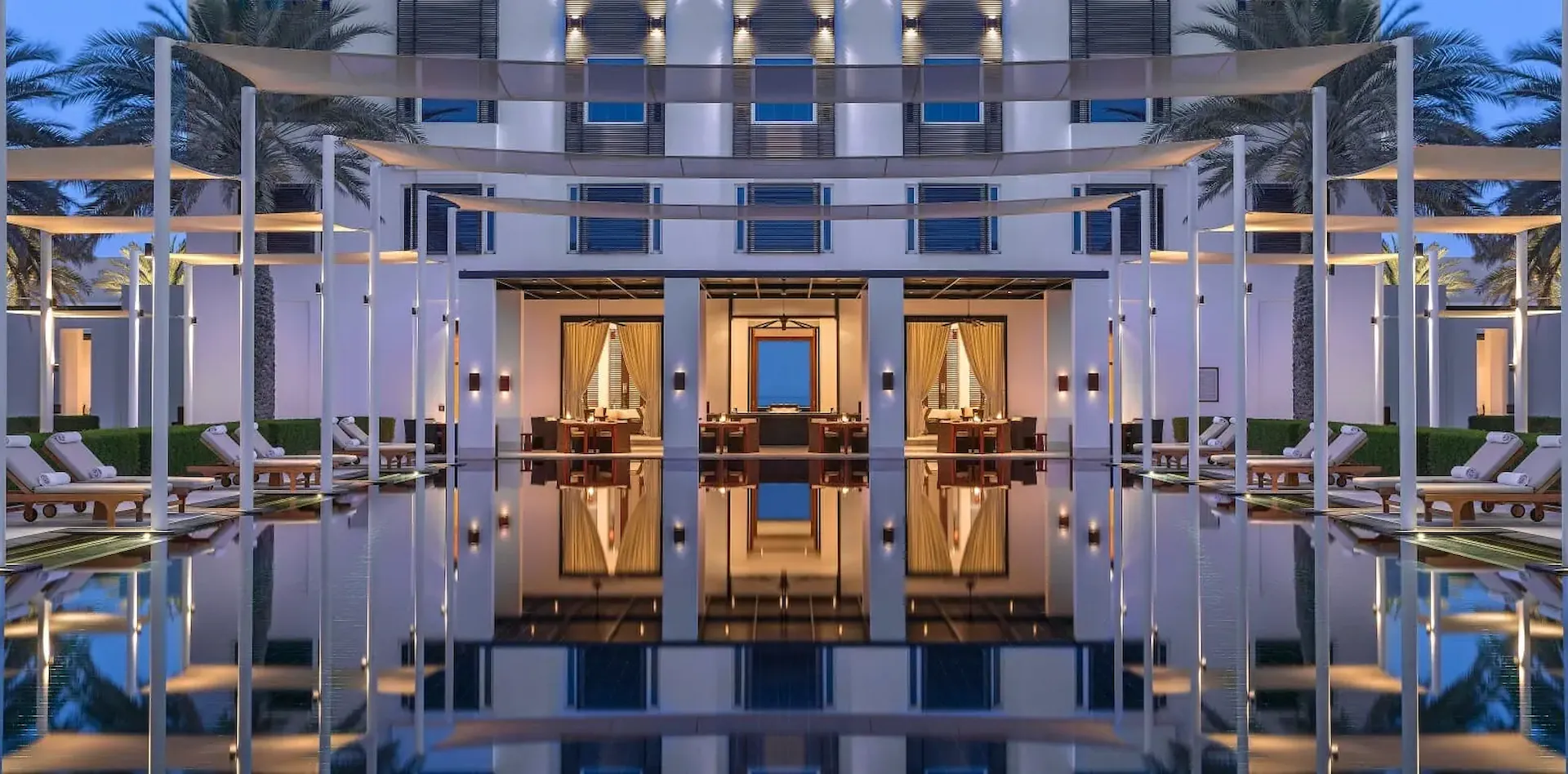 the serai pool at the chedi muscat oman