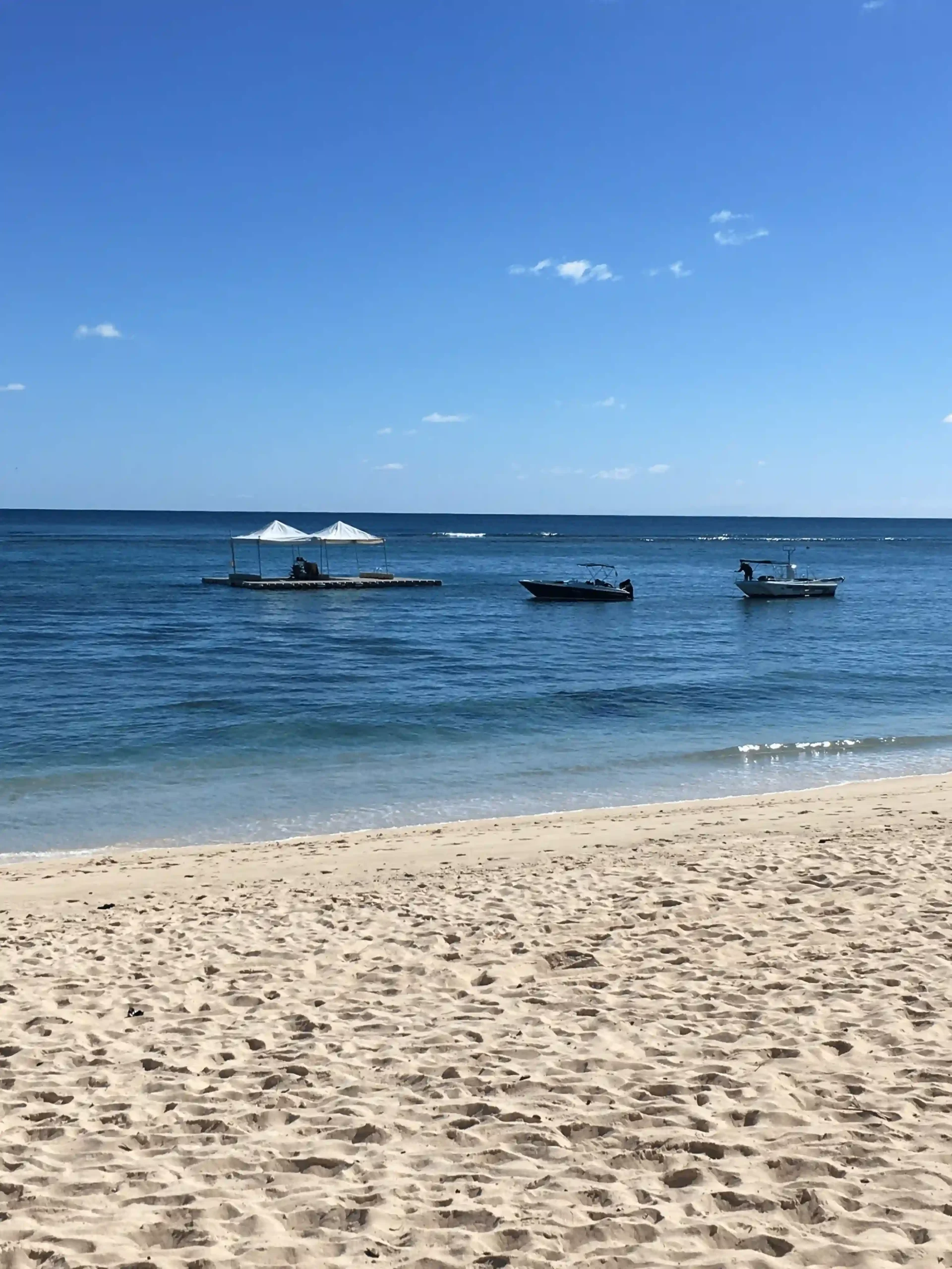 victoria mauritius beach with white sand