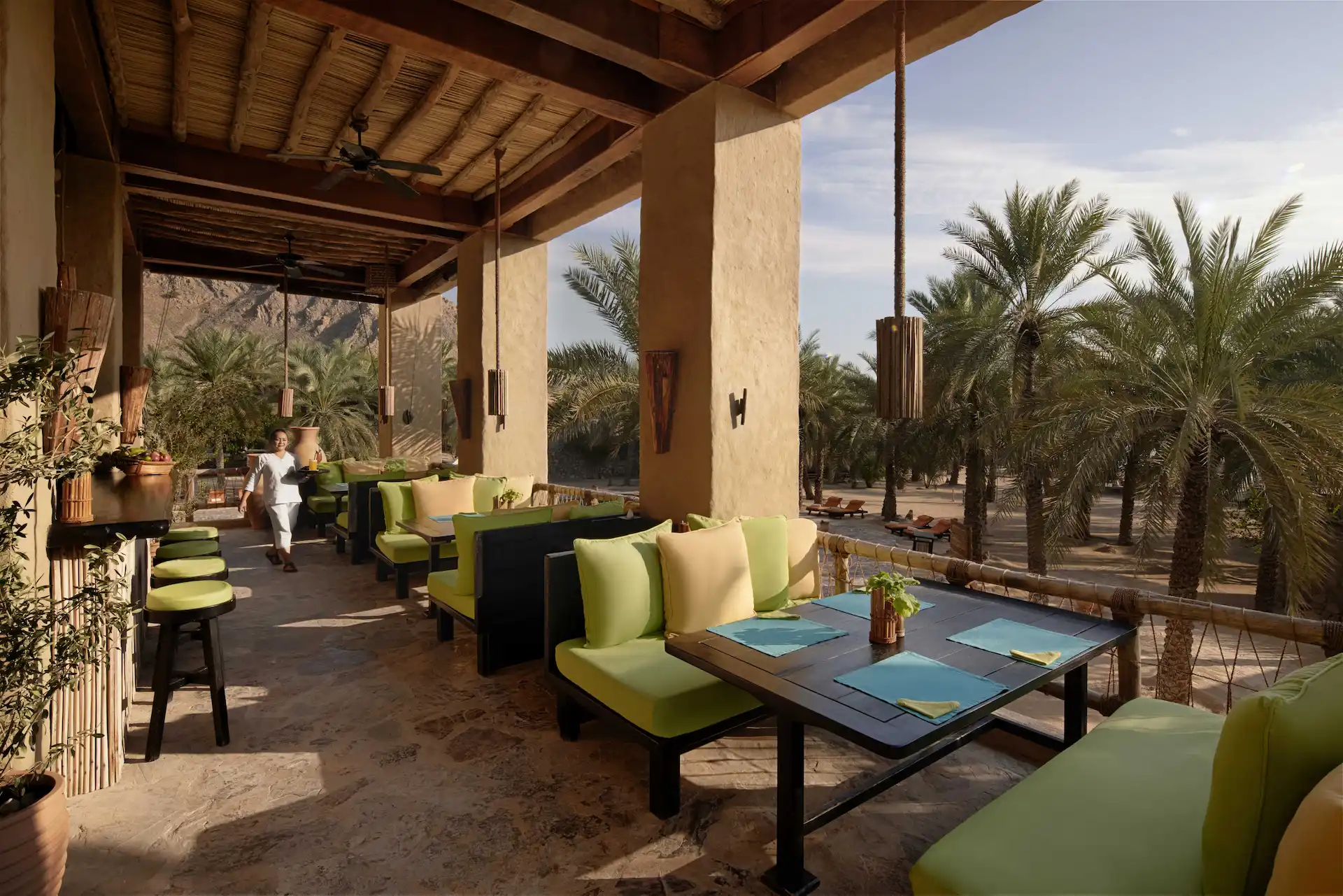 interior of zighy bar at six senses zighy bay oman resort