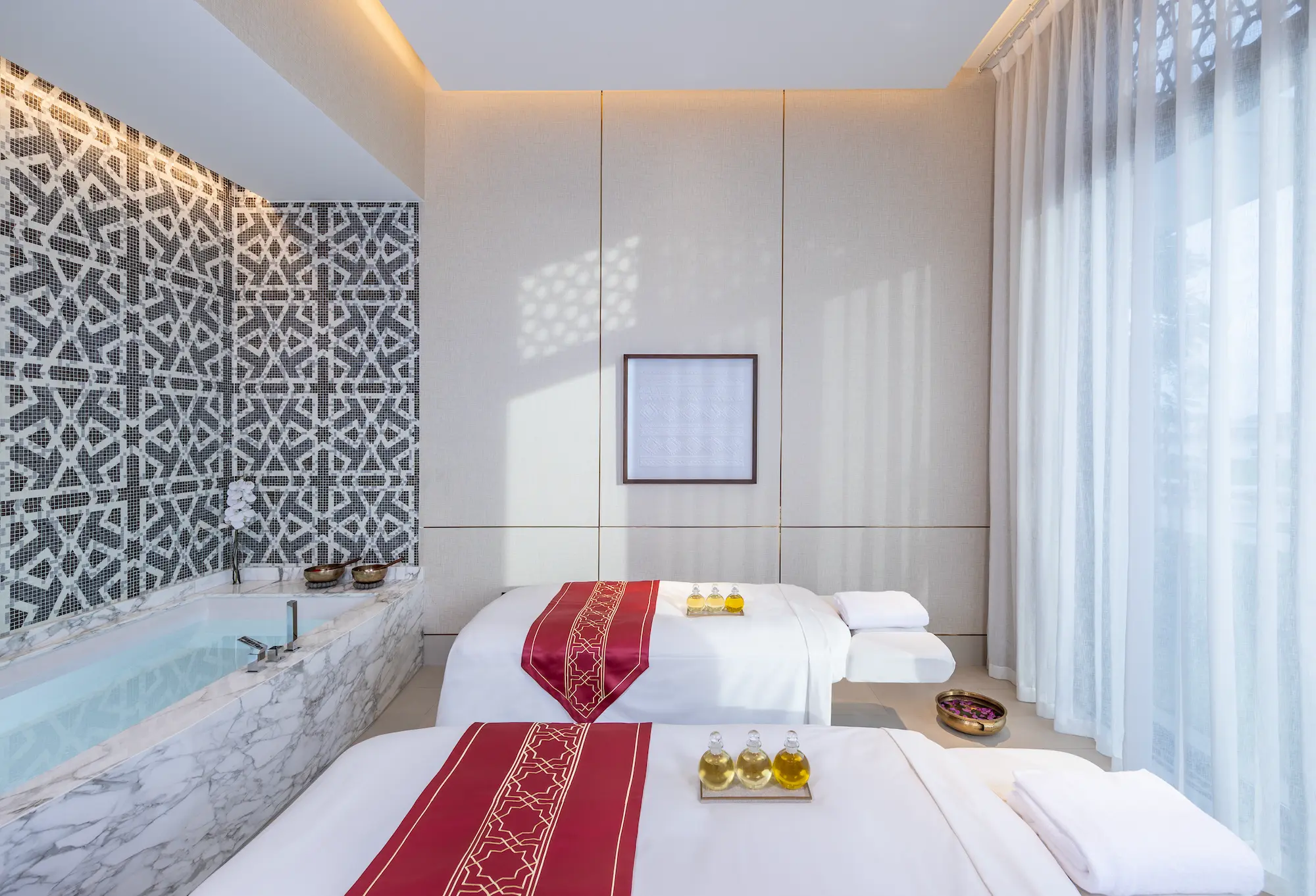 anantara mina ras al khaimah spa couples suite offering a private wellness space designed for shared relaxation and rejuvenation