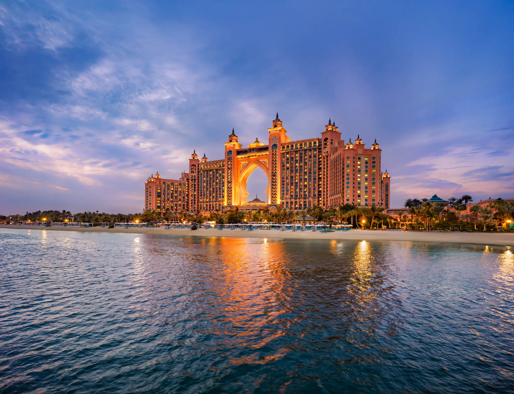 exterior sea view of atlantis the palm dubai