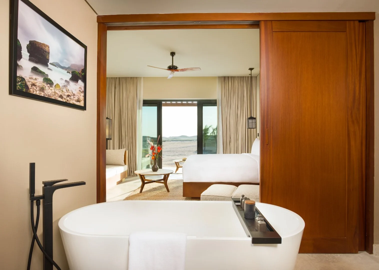 bath view terrace room alila hinu bay oman