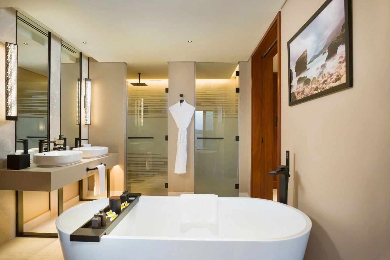 bathroom terrace room alila hinu bay oman