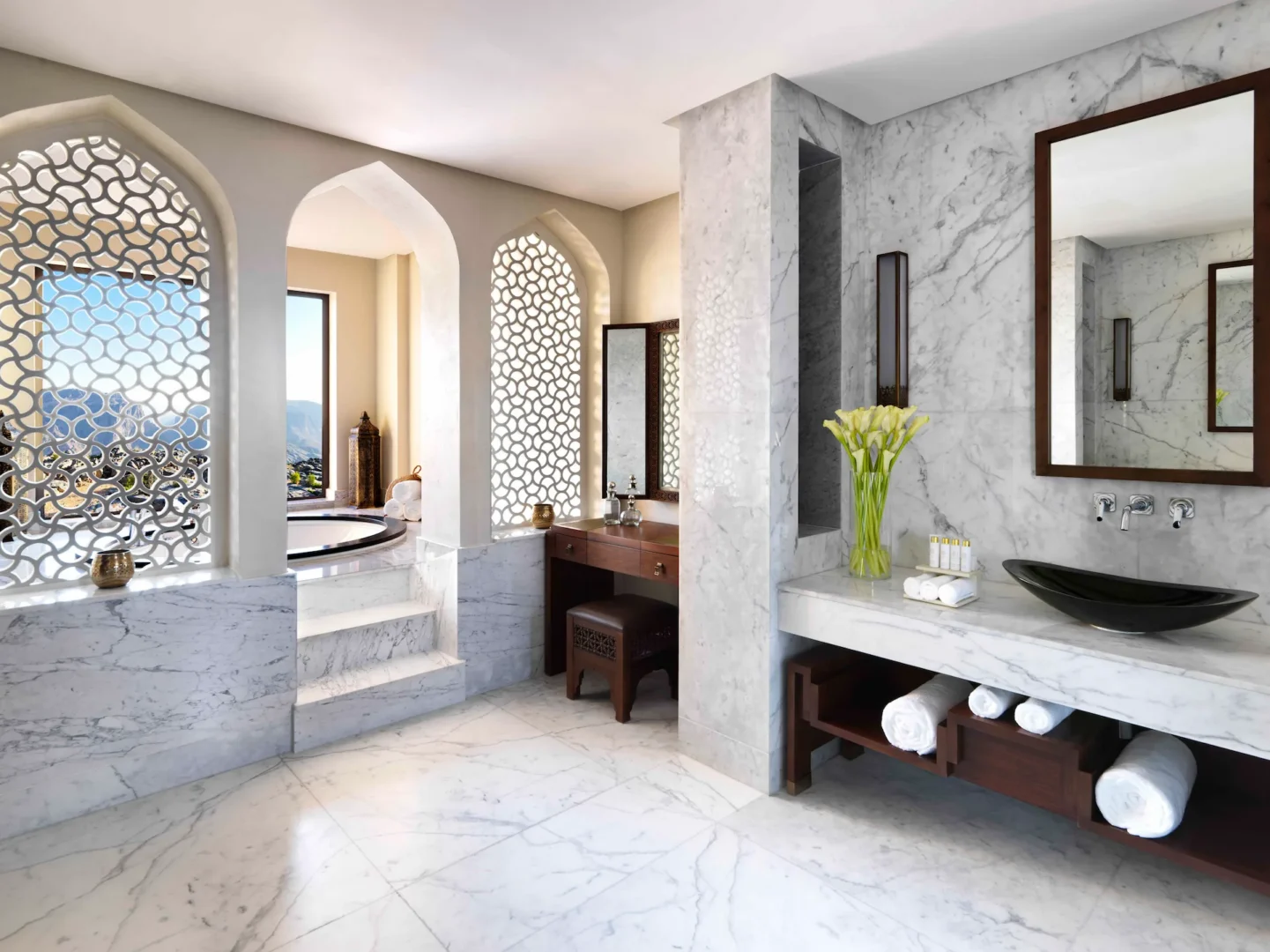 bathroom three bedroom royal mountain villa anantara al jabal al akhdar oman