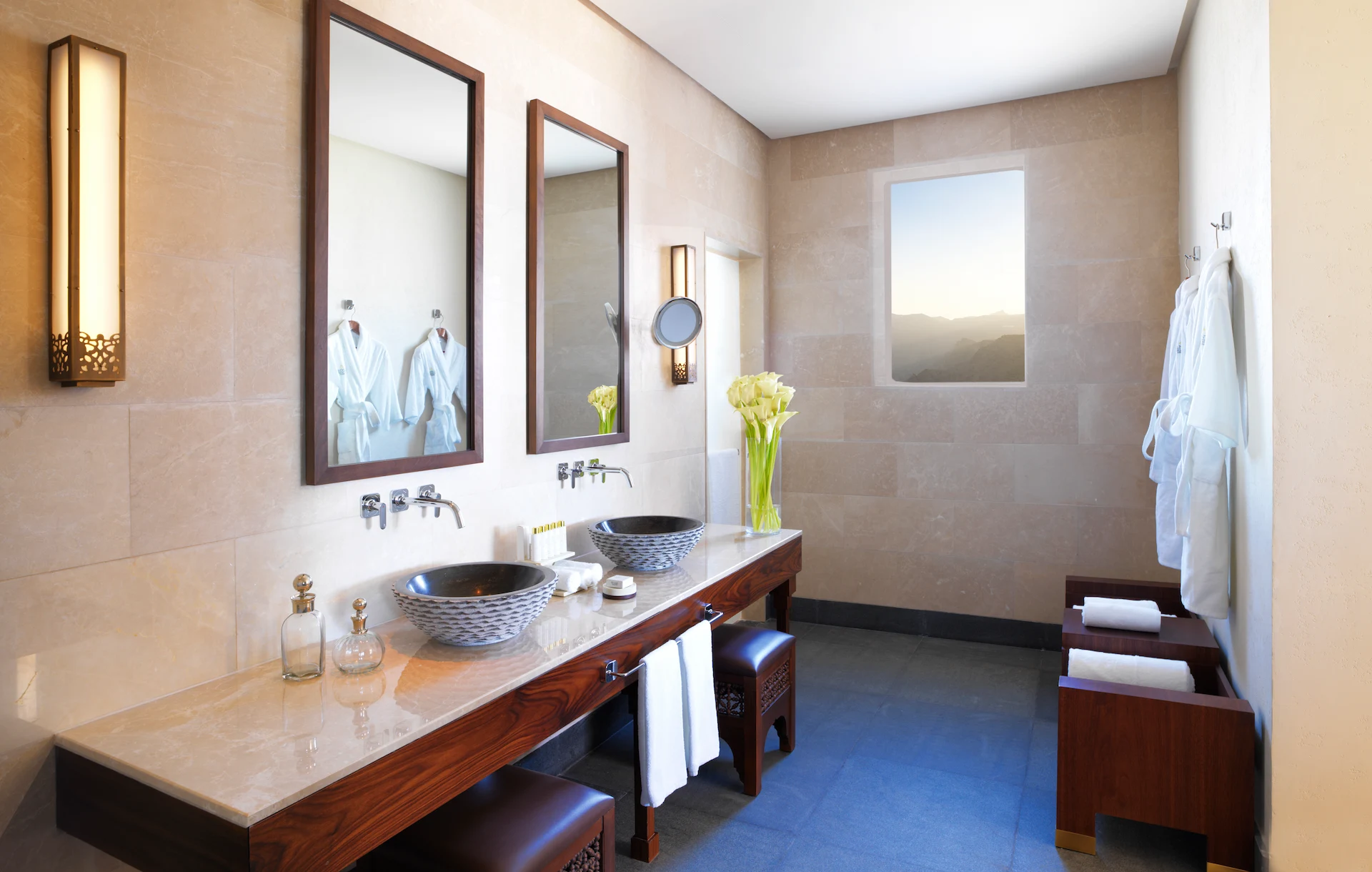 bathroom three bedroom royal mountain villa anantara al jabal al akhdar oman