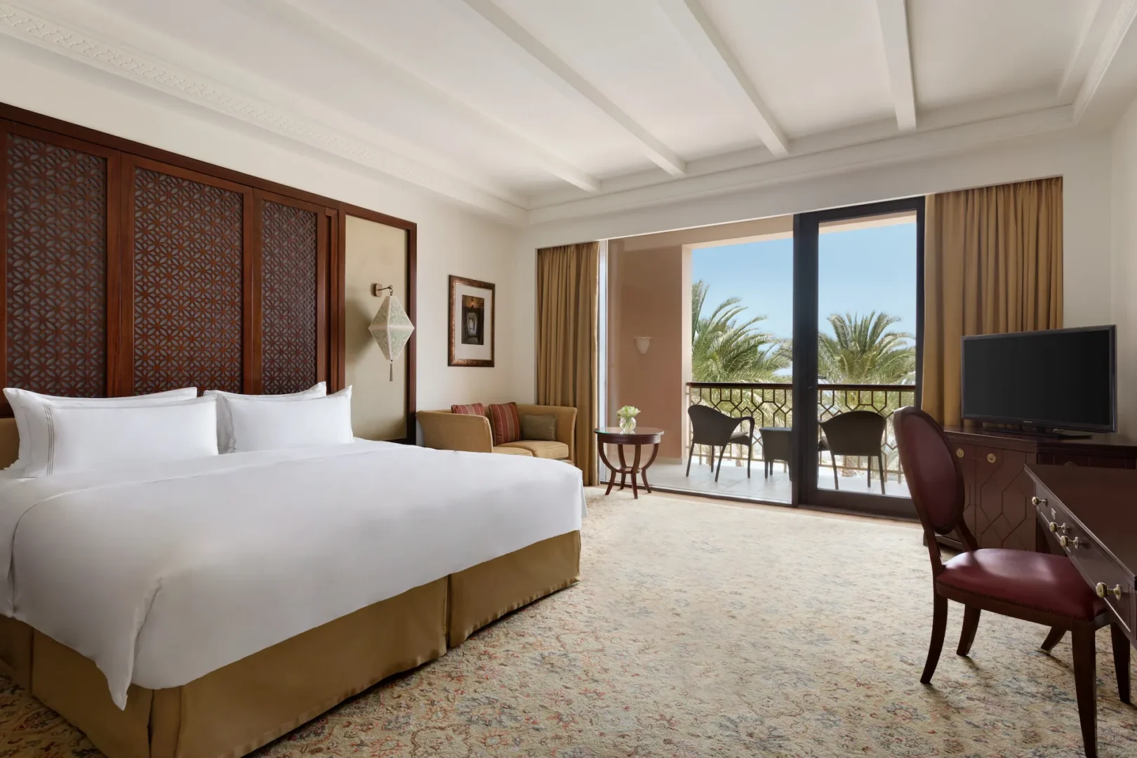 bedroom deluxe room al husn hotel muscat oman