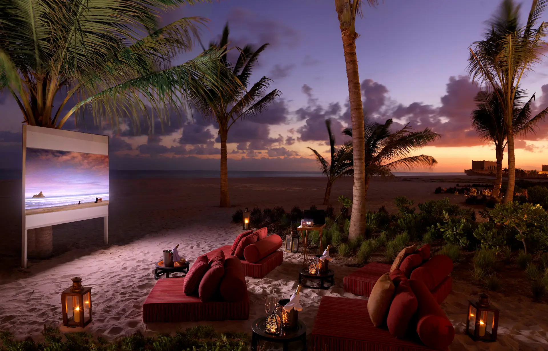 cinema under the stars at al baleed resort salalah by anantara oman
