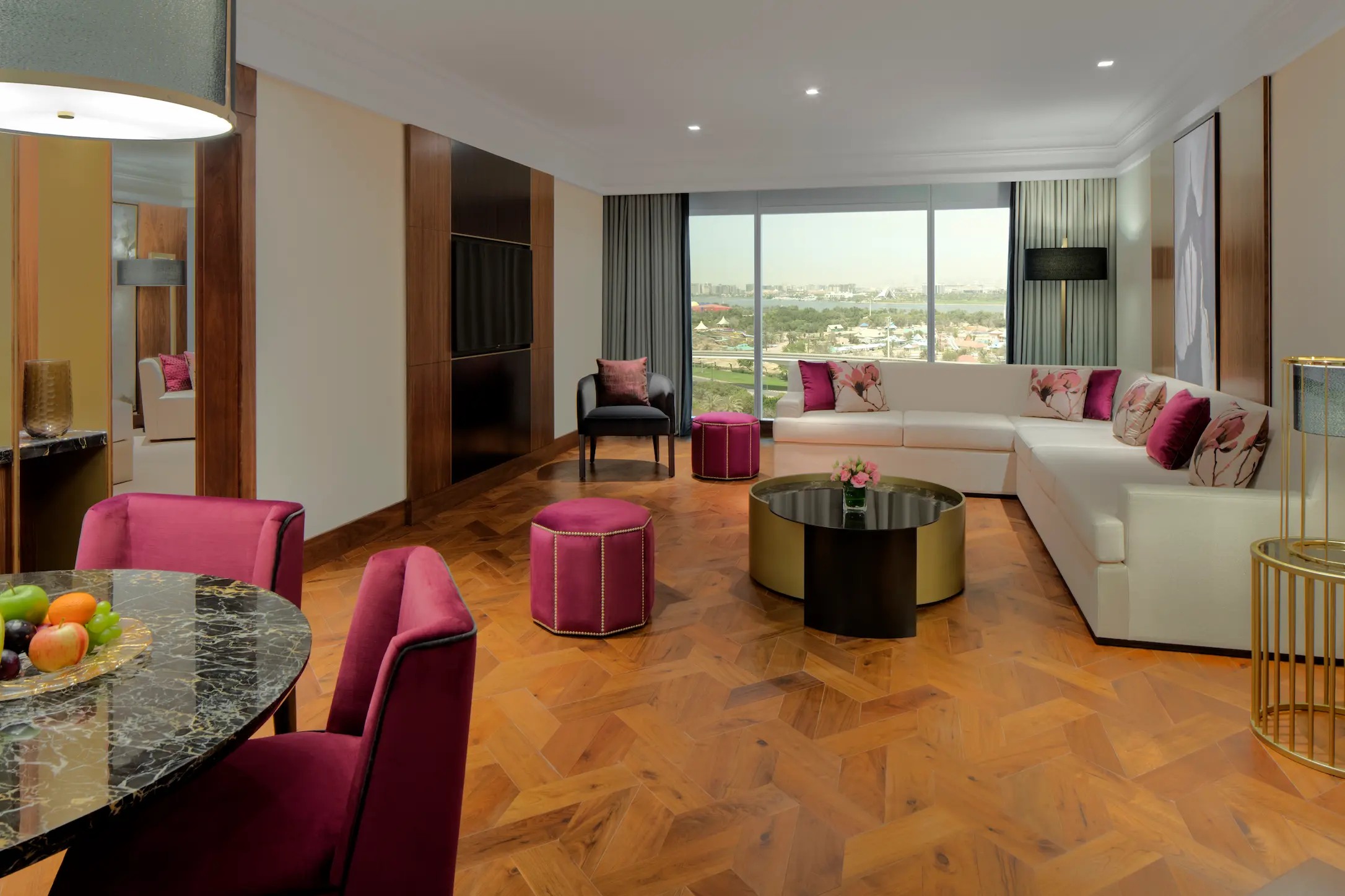 grand hyatt dubai resort waterpark grand suite living room