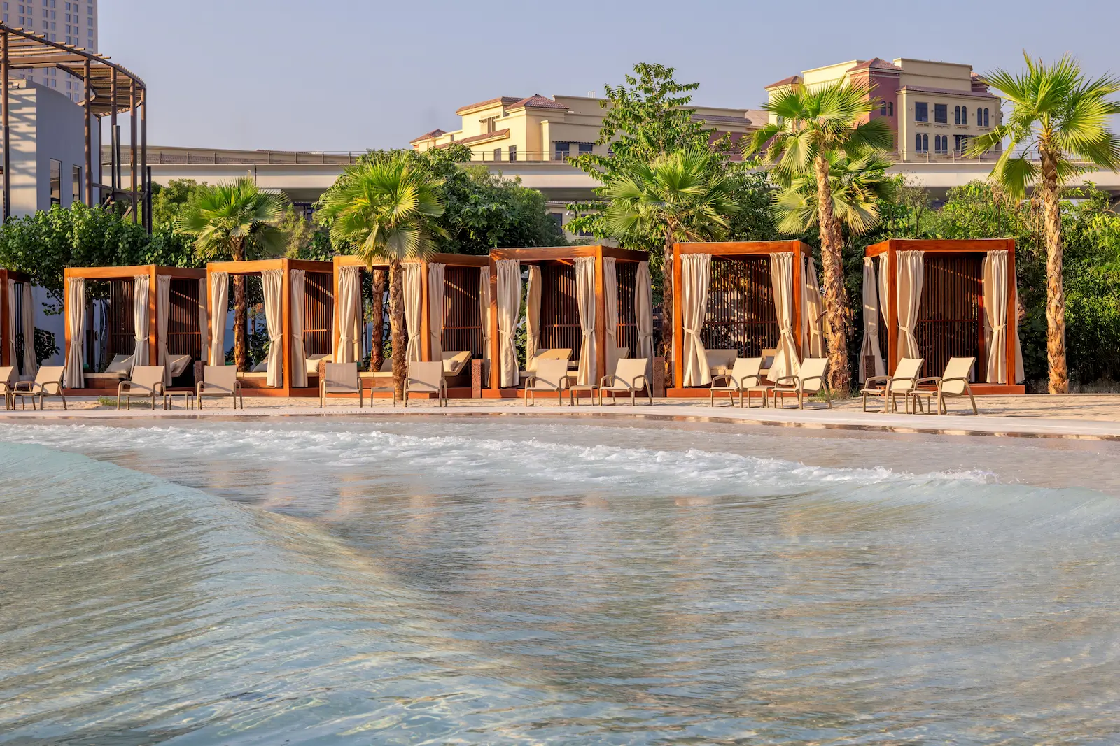 grand hyatt dubai resort waterpark wave pool cabanas