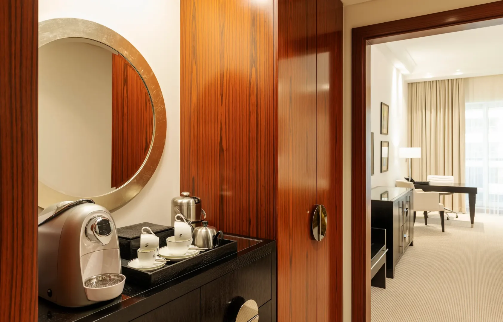 grosvenor house dubai premier room amenities featuring curated luxury comforts and premium in room details