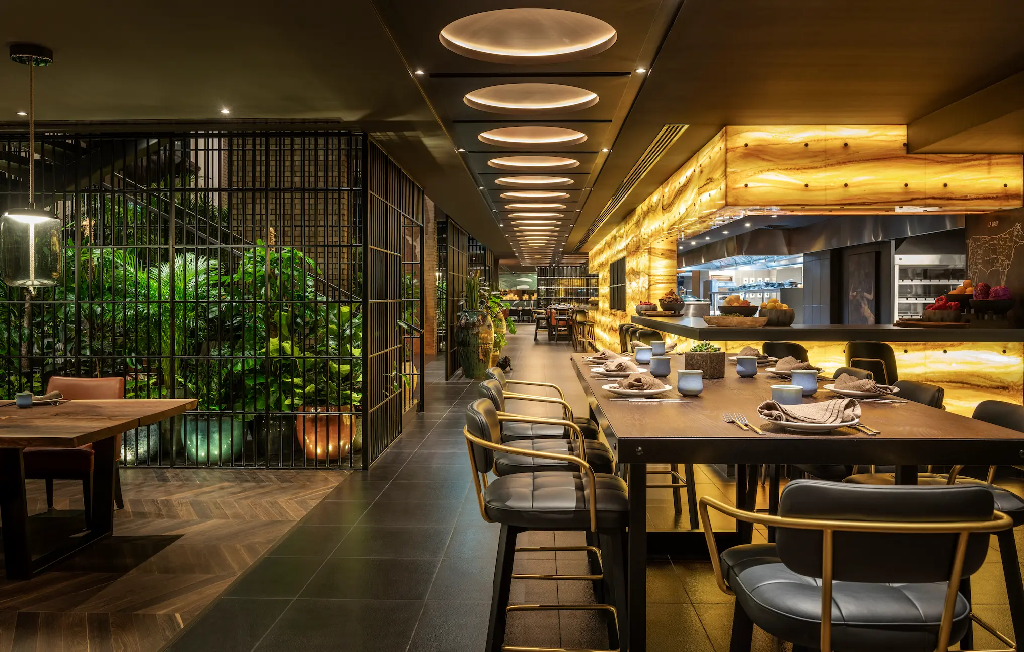 grosvenor house dubai toro toro restaurant showcasing vibrant latin inspired design and refined dining atmosphere
