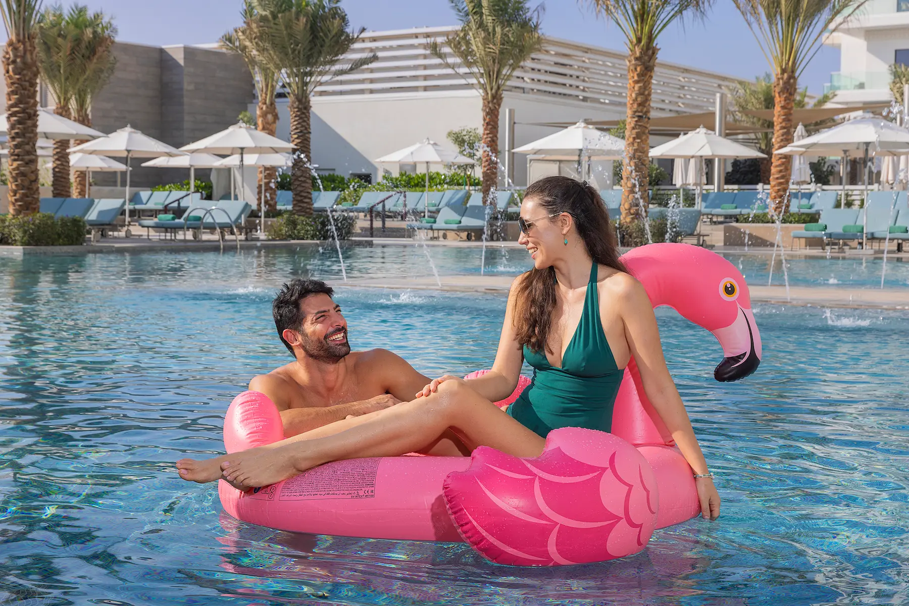 hilton abu dhabi yas island pool lifestyle