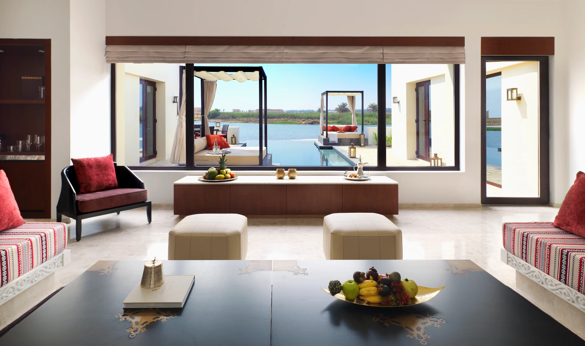 interior of two bedroom garden view pool villa at al baleed resort salalah by anantara oman