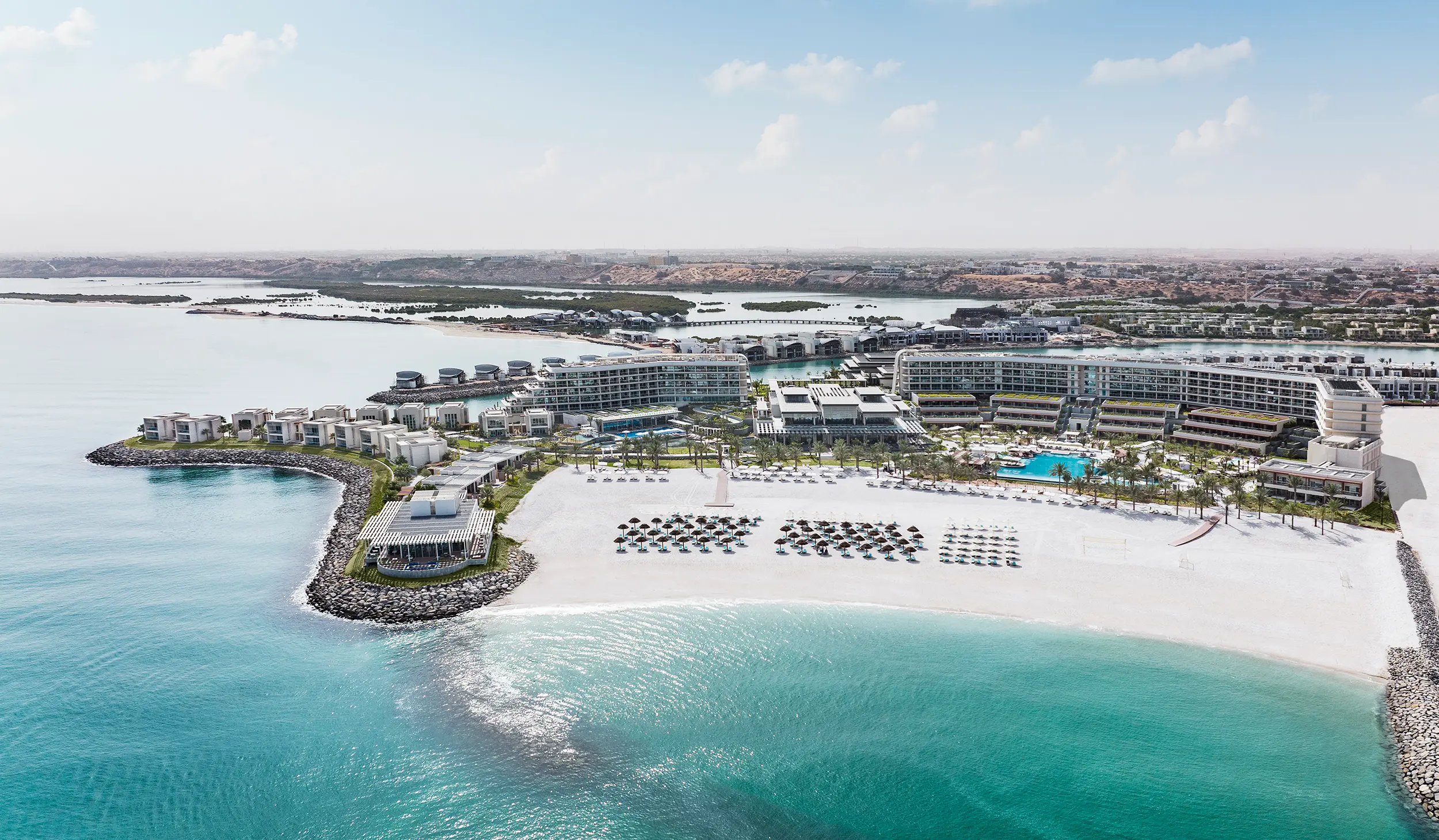 intercontinental ras al khaimah resort spa resort overview from the sea showcasing the beachfront resort as viewed from the surrounding waters