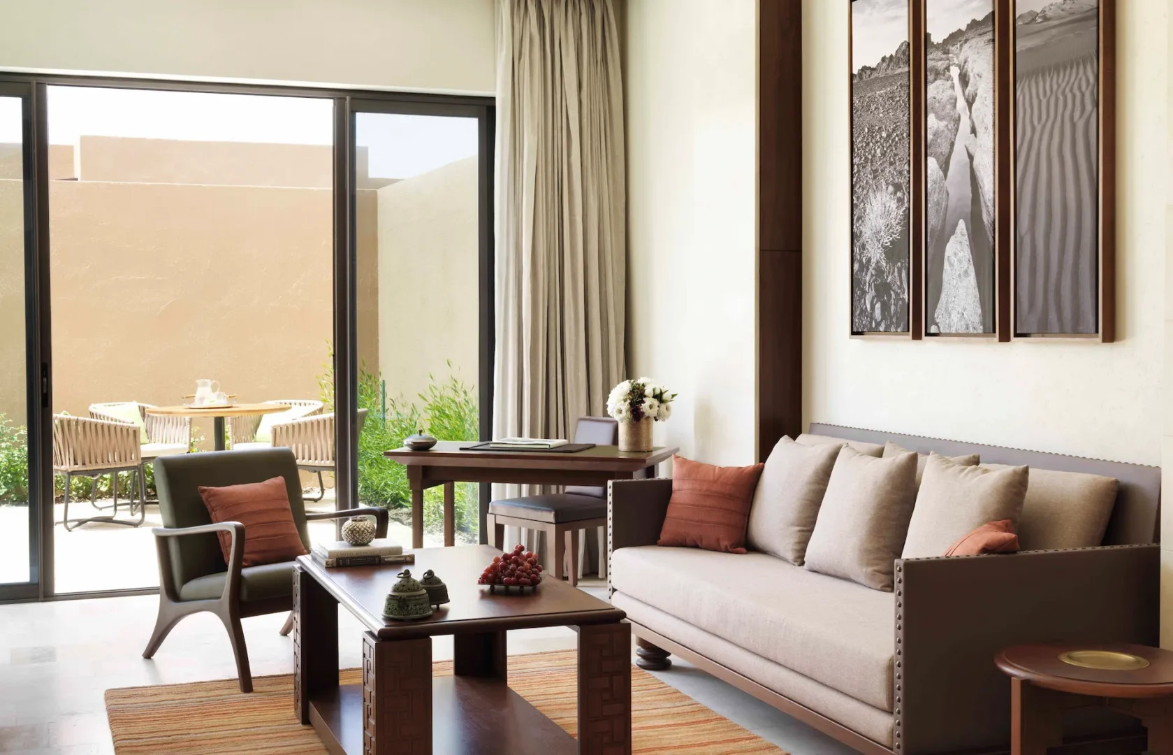 lounge one bedroom garden pool villa anantara al jabal al akhdar oman