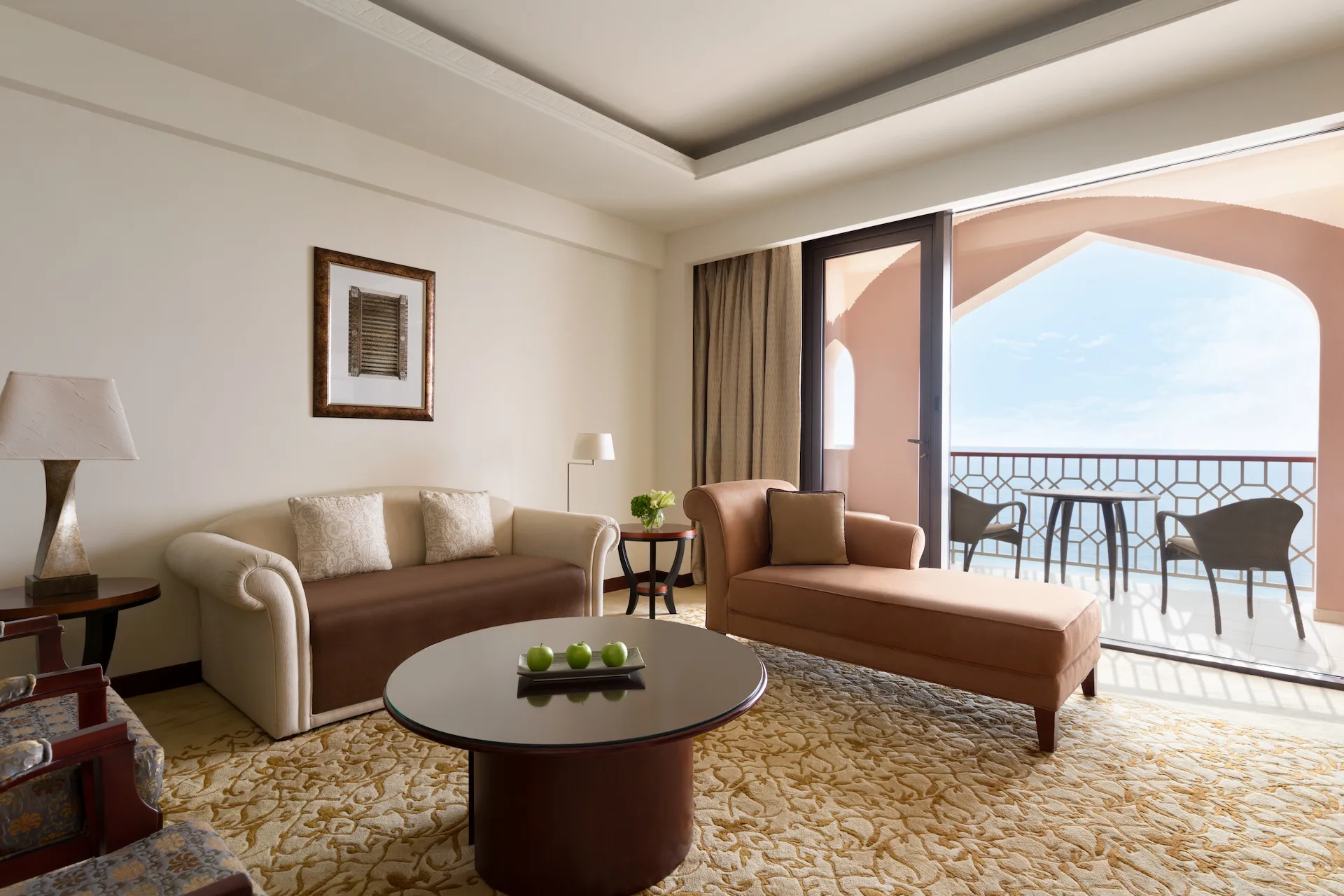 lounge one bedroom suite al husn hotel muscat oman