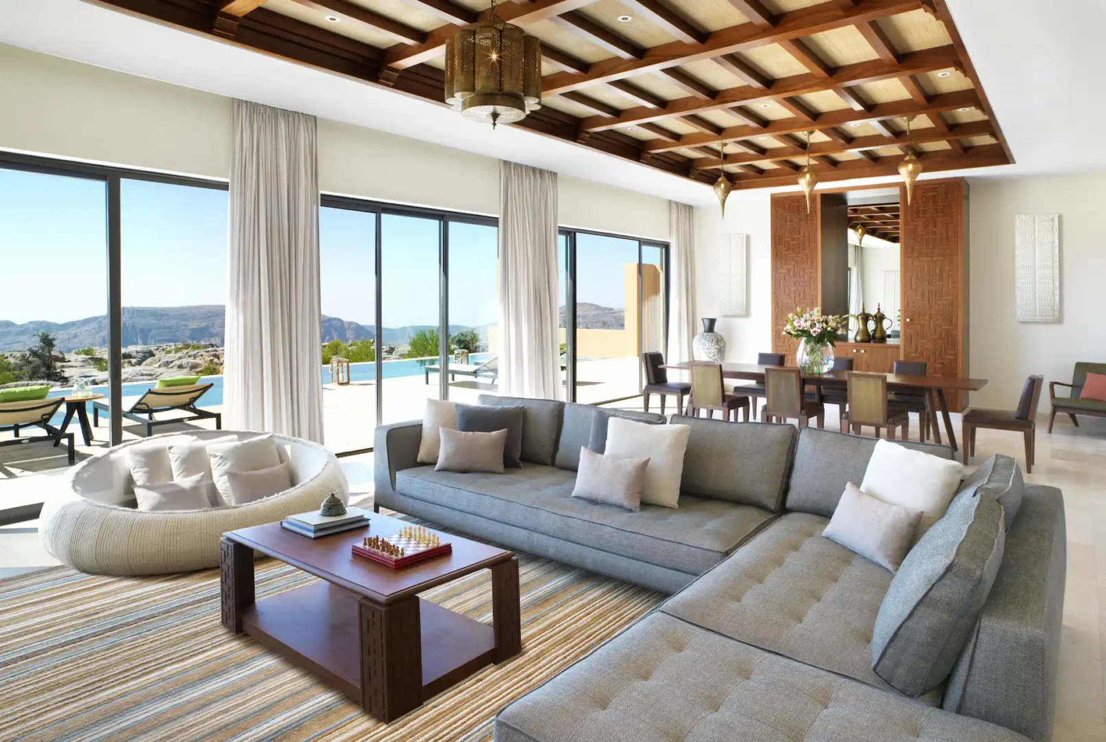 lounge three bedroom royal mountain villa anantara al jabal al akhdar oman
