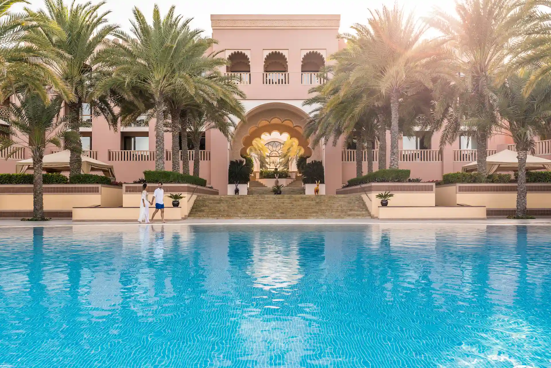 main pool at al husn hotel muscat oman