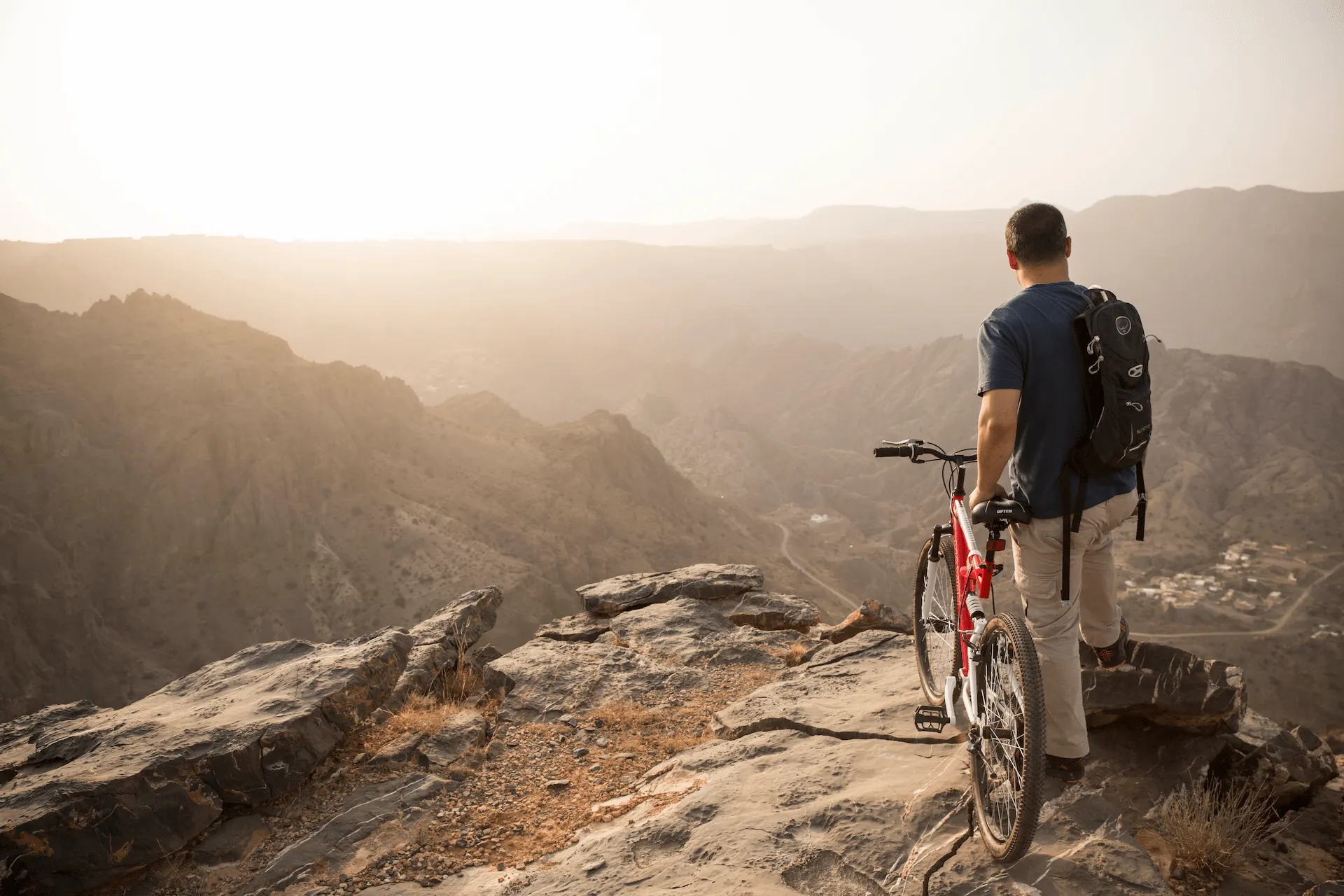 mountain biking anantara al jabal al akhdar oman
