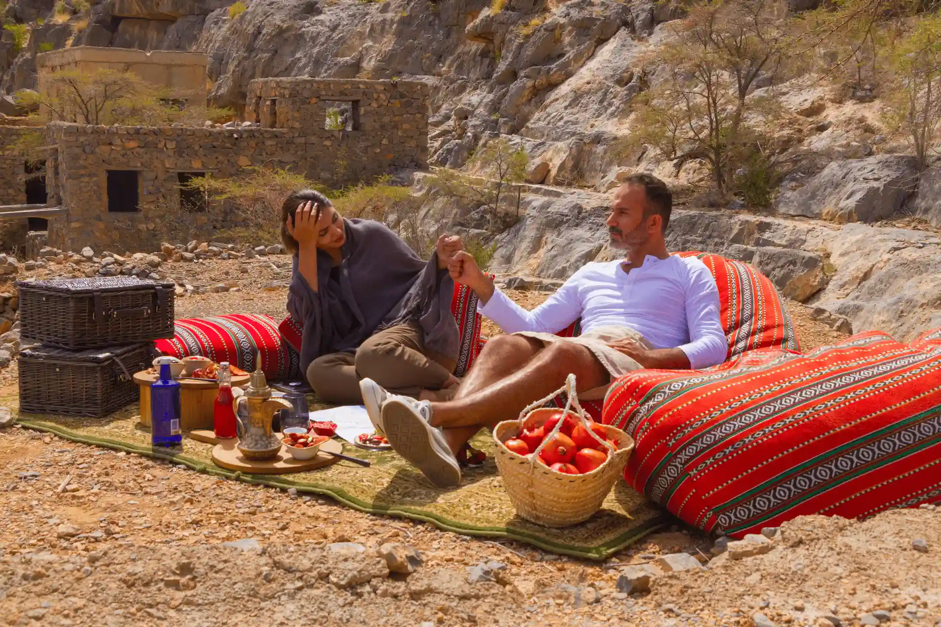mountain picnic anantara al jabal al akhdar oman