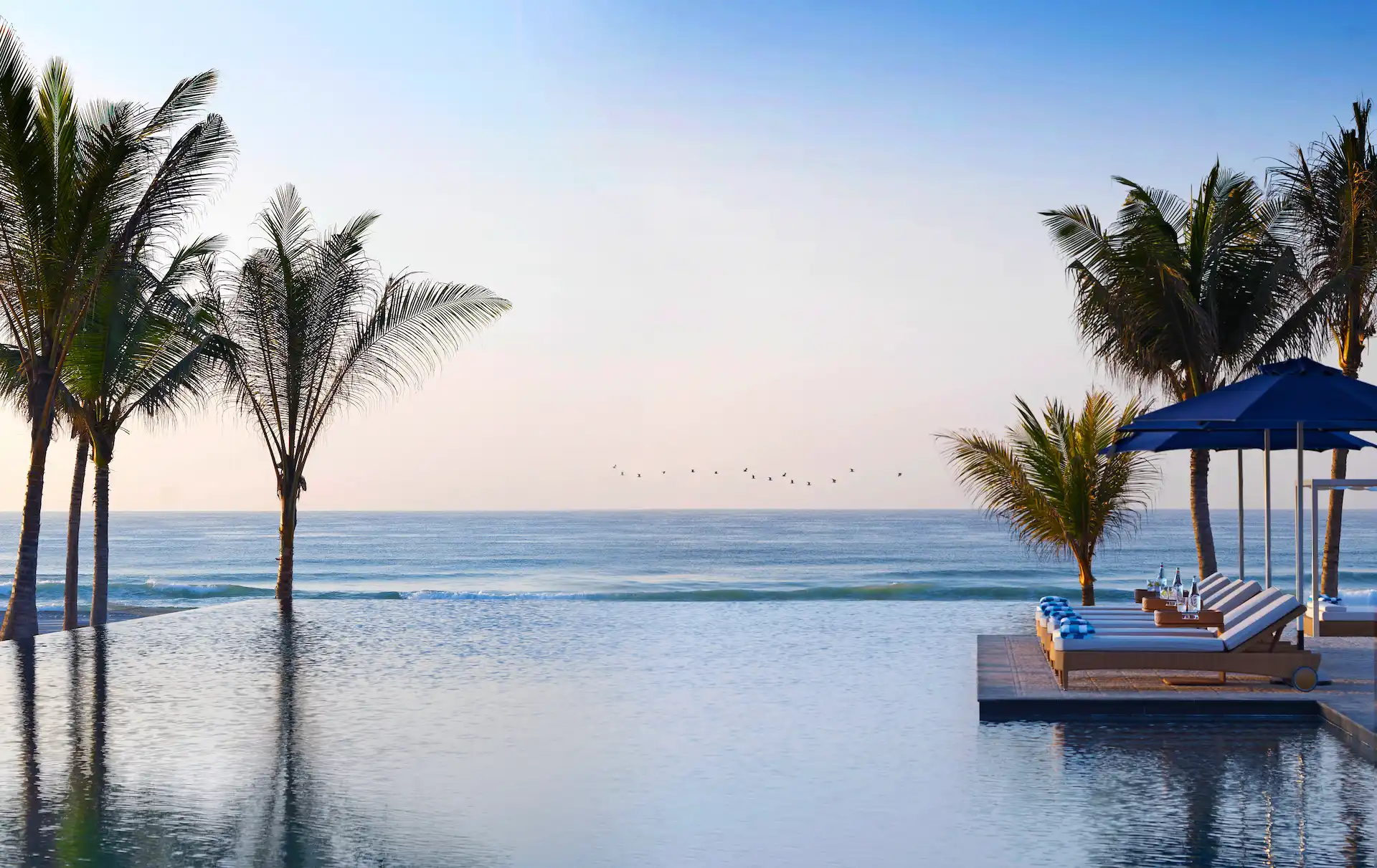 infinity pool at al baleed resort salalah by anantara oman