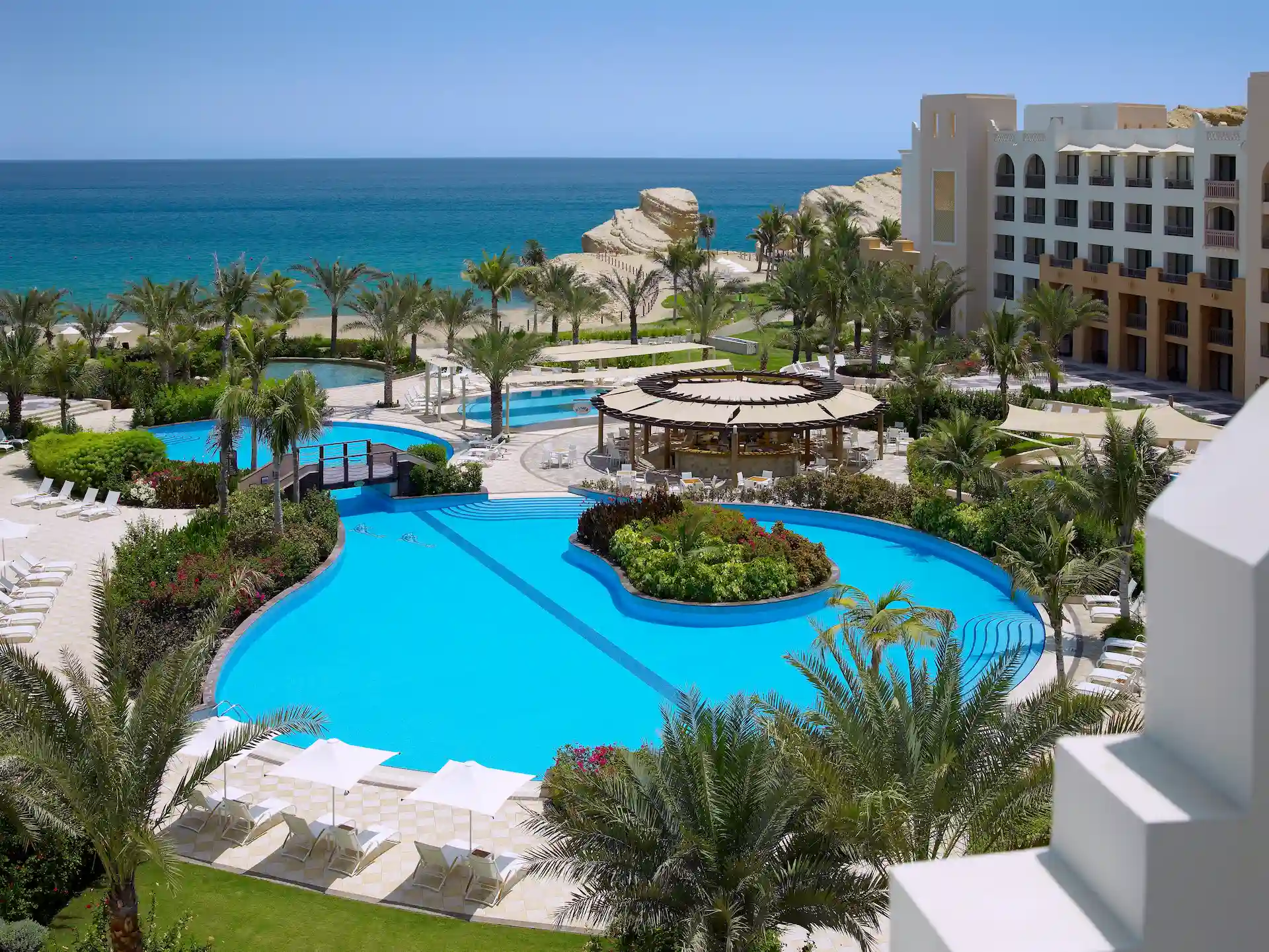 pool sea view at doubletree by hilton muscat al waha oman