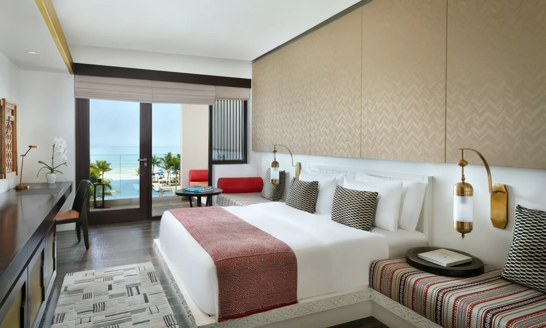 premier sea view bedroom at al baleed resort salalah by anantara oman
