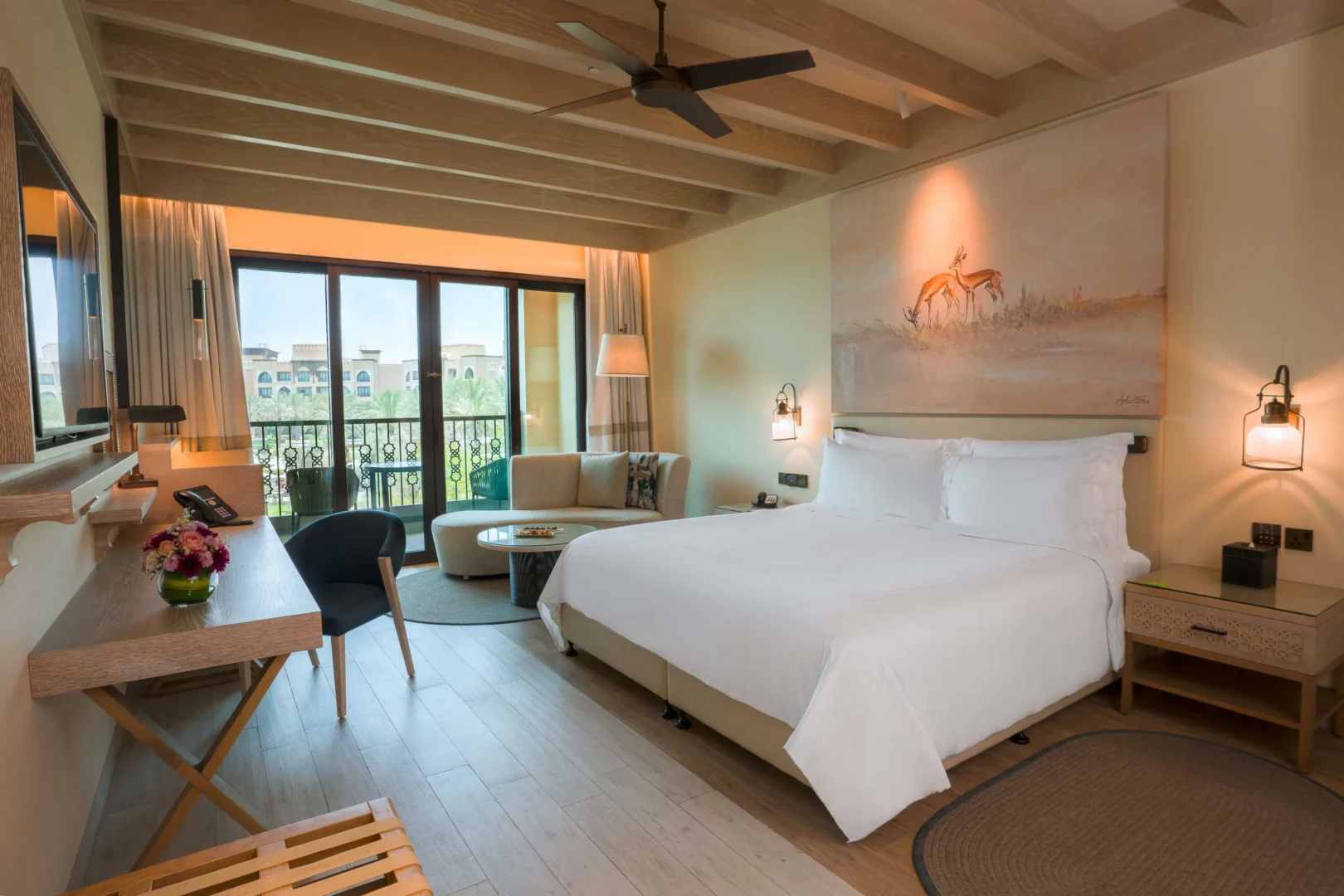 saadiyat rotana resort and villas abu dhabi guest room with balcony king