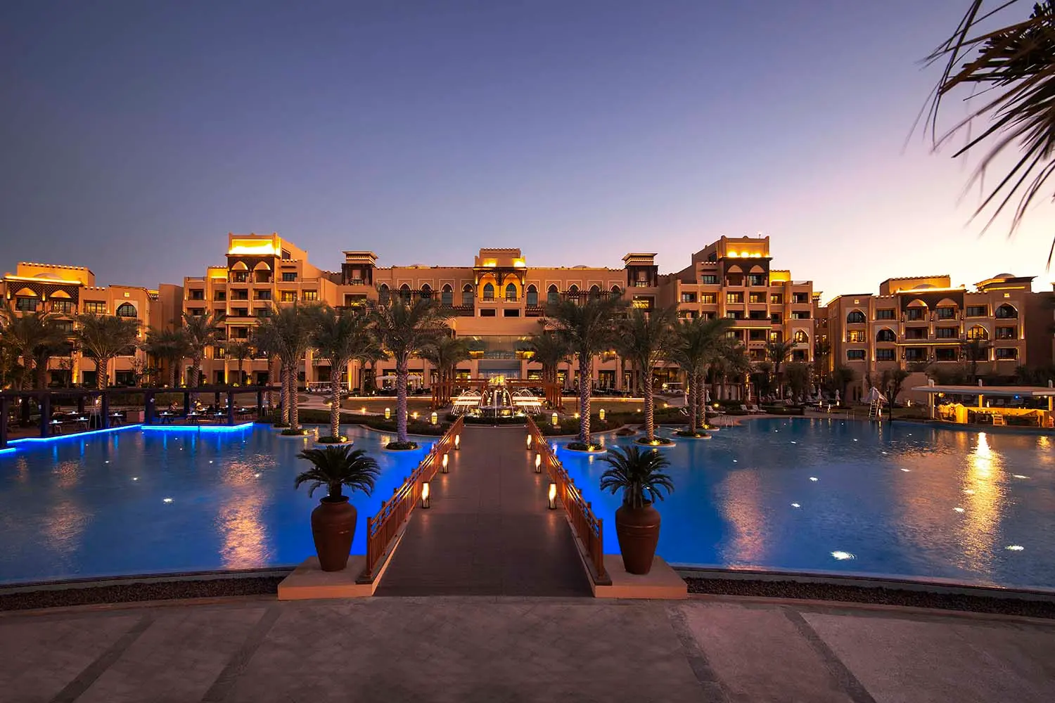 saadiyat rotana resort and villas abu dhabi hotel exterior night view