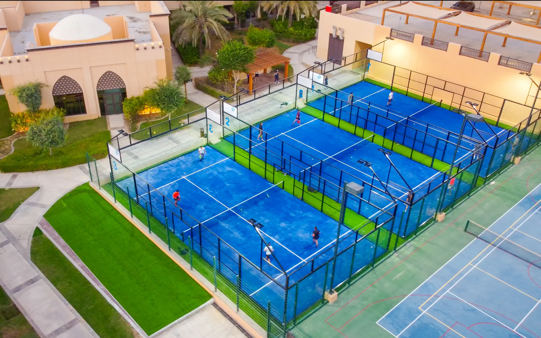 saadiyat rotana resort and villas abu dhabi padel court