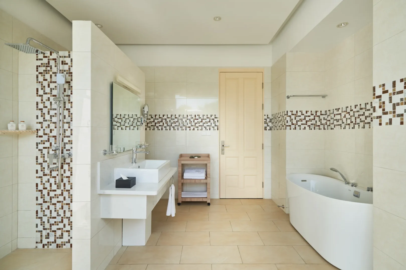 siyam world maldives beach suite with pool bathroom bathtub offering calm tropical luxury