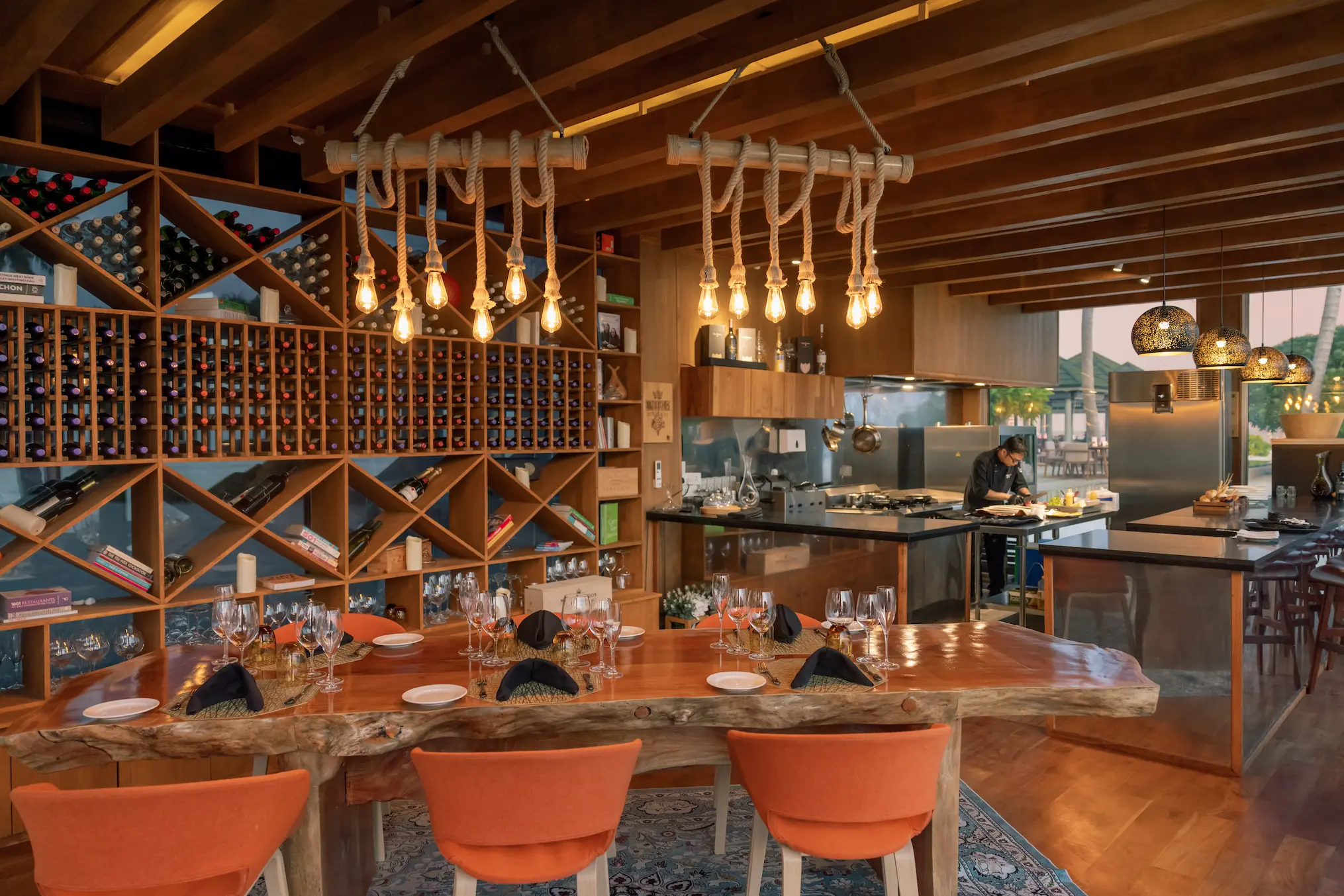 siyam world maldives cube beachfront pool bar offering vibrant social island atmosphere with modern tropical design
