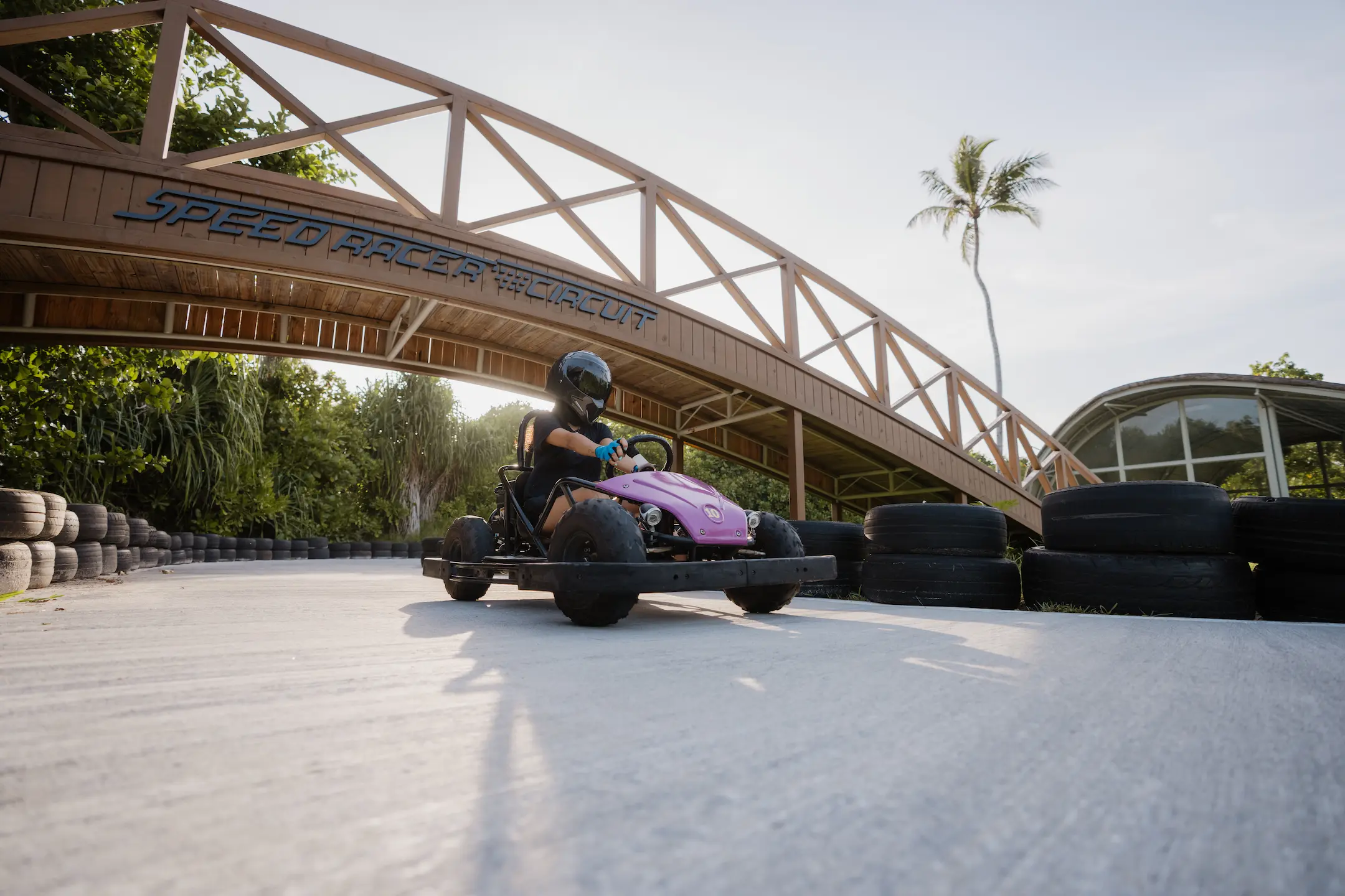 siyam world maldives go kart track offering exhilarating island racing experiences with fun high speed action for all ages
