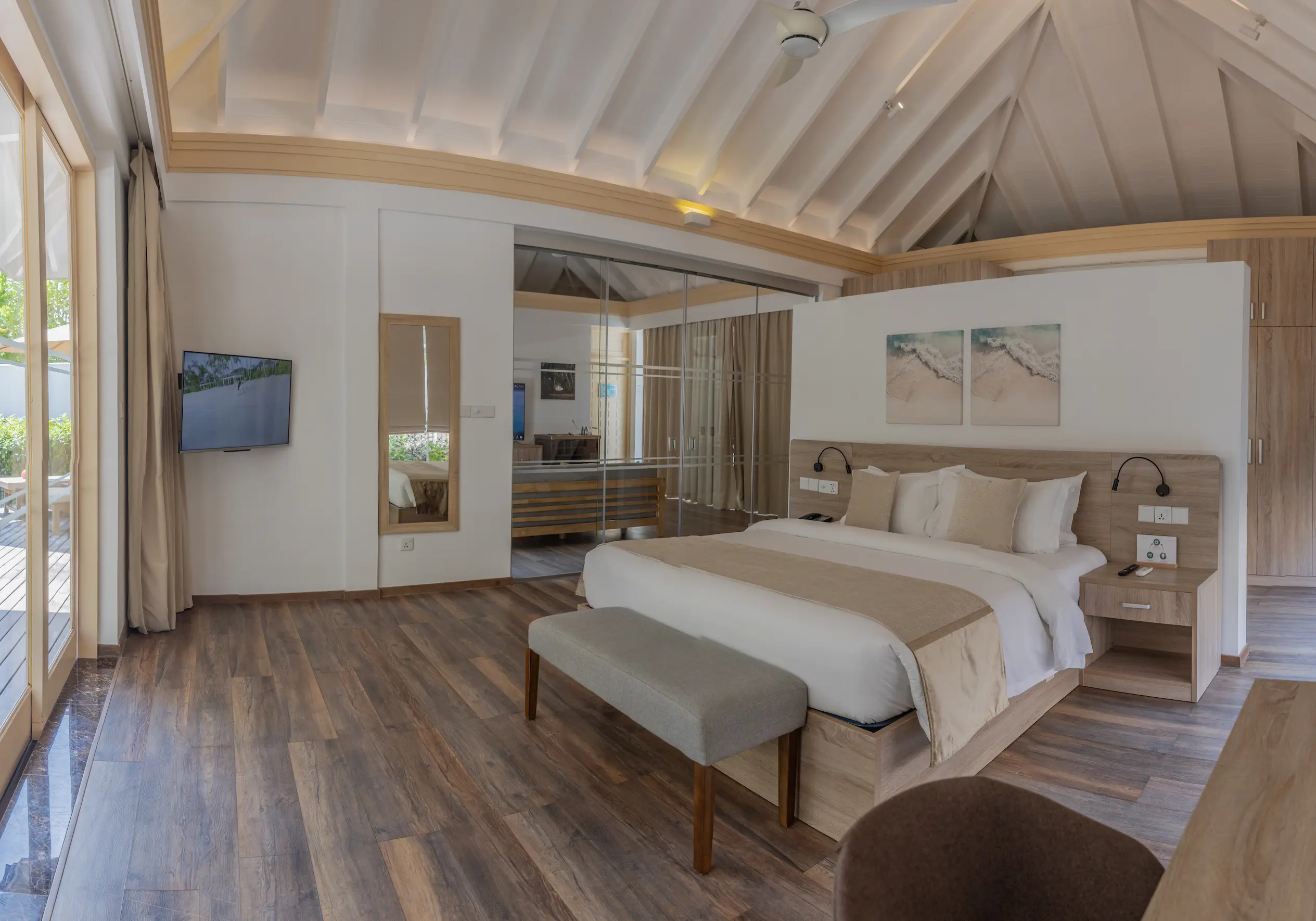 siyam world maldives grand beach residence with pool bedroom offering refined beachfront luxury