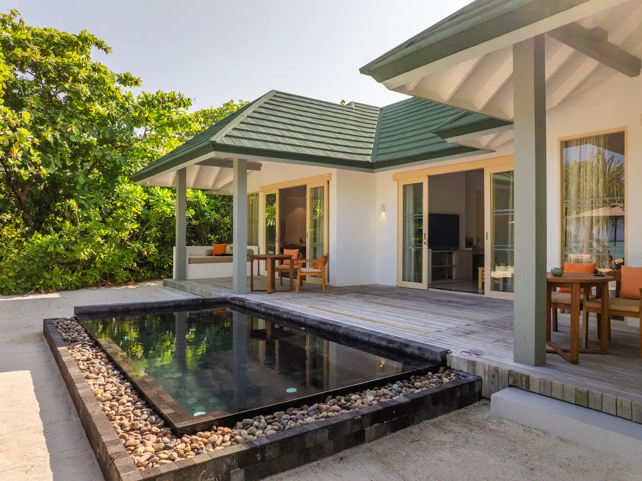 siyam world maldives three bedroom pool beach villa private pool offering tranquil beachfront luxury