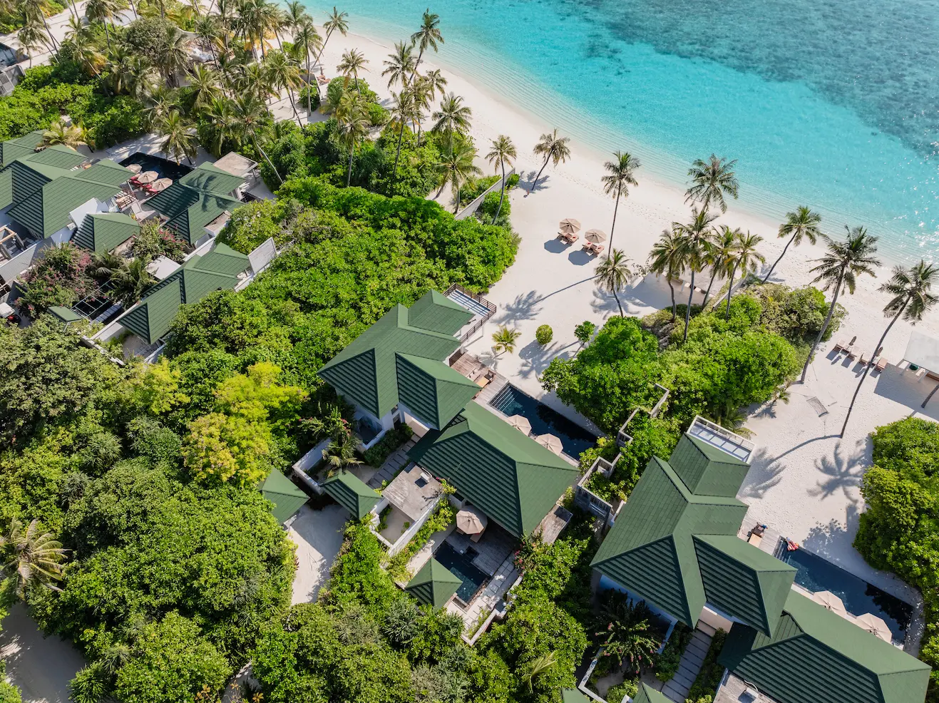 siyam world maldives two bedroom beach residence with pool exterior showcasing private beachfront luxury