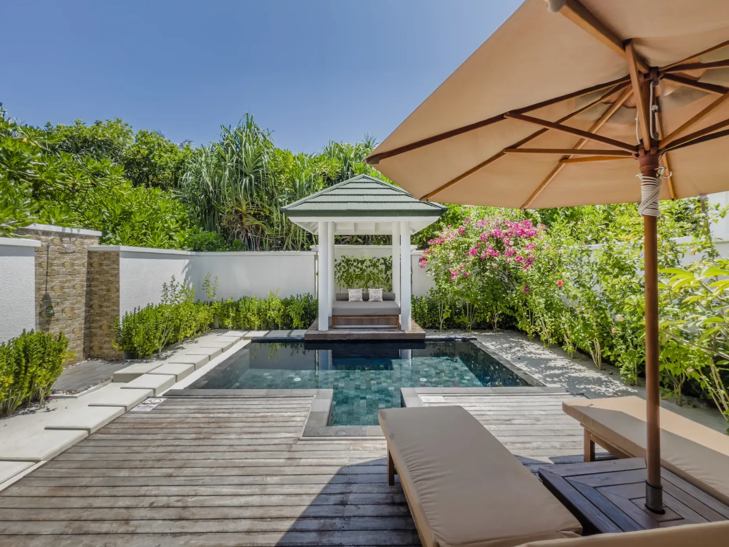 siyam world maldives two bedroom beach residence with pool private pool offering tranquil beachfront luxury